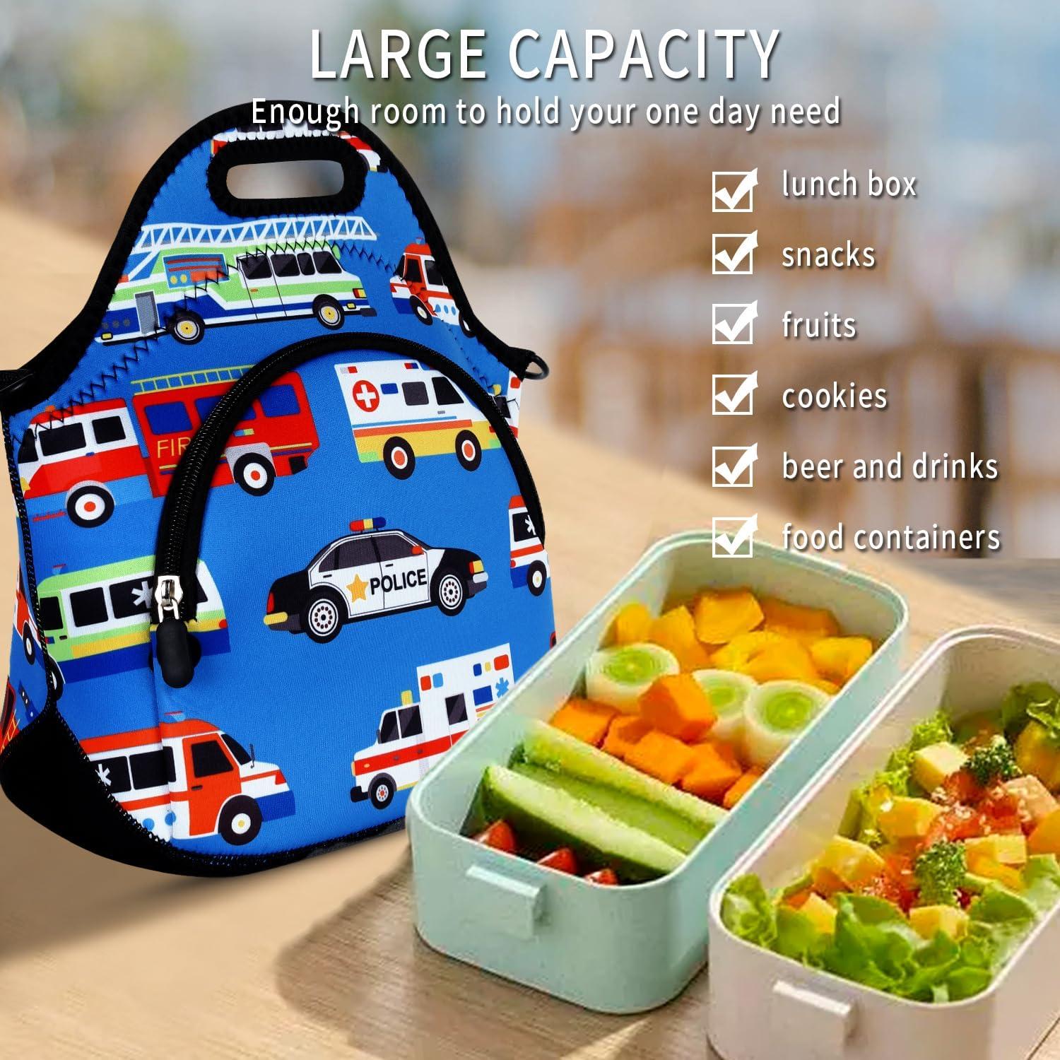 Bolsa de Almuerzo Térmica Niebla Violeta Neopreno Azul 12.9L