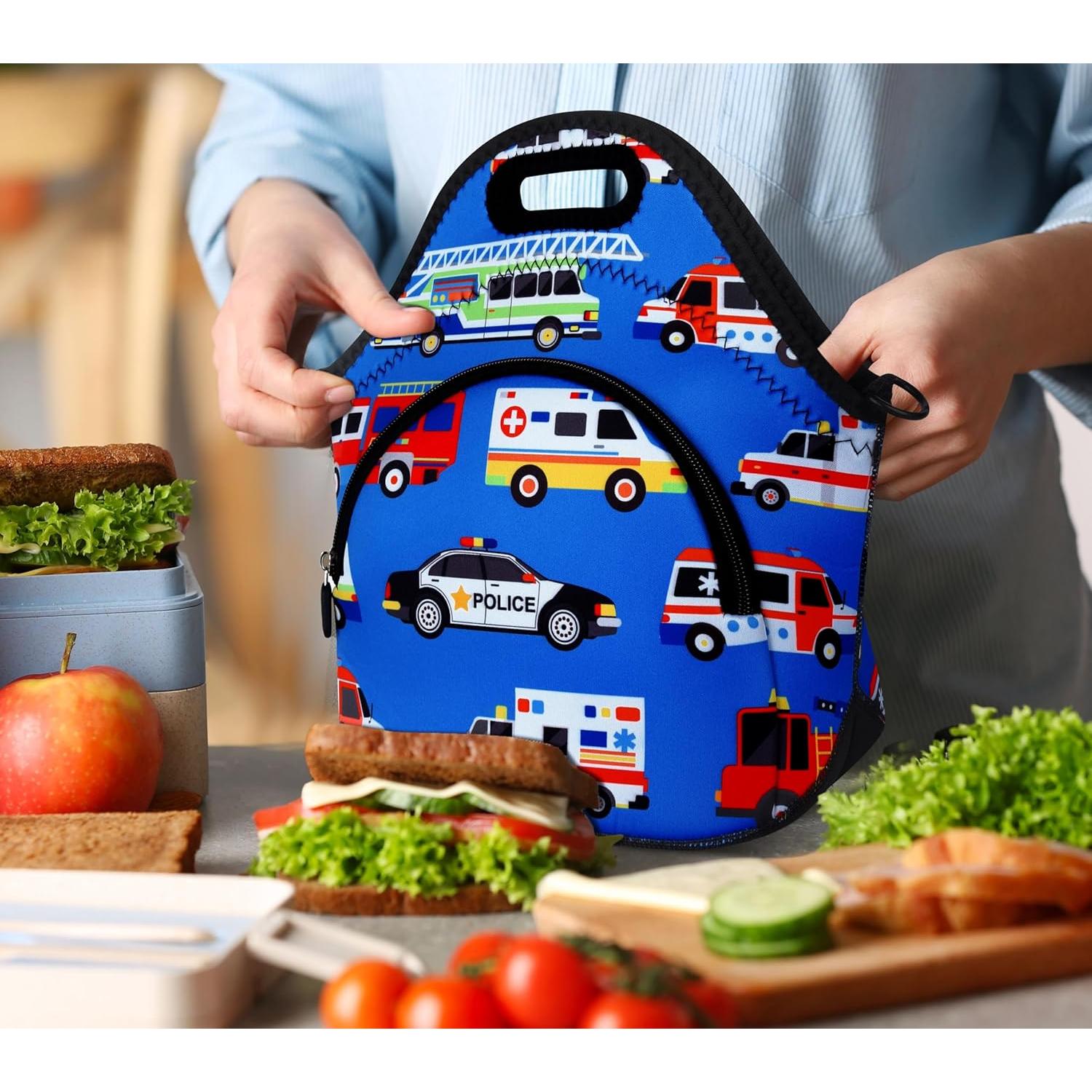 Bolsa de Almuerzo Térmica Niebla Violeta Neopreno Azul 12.9L