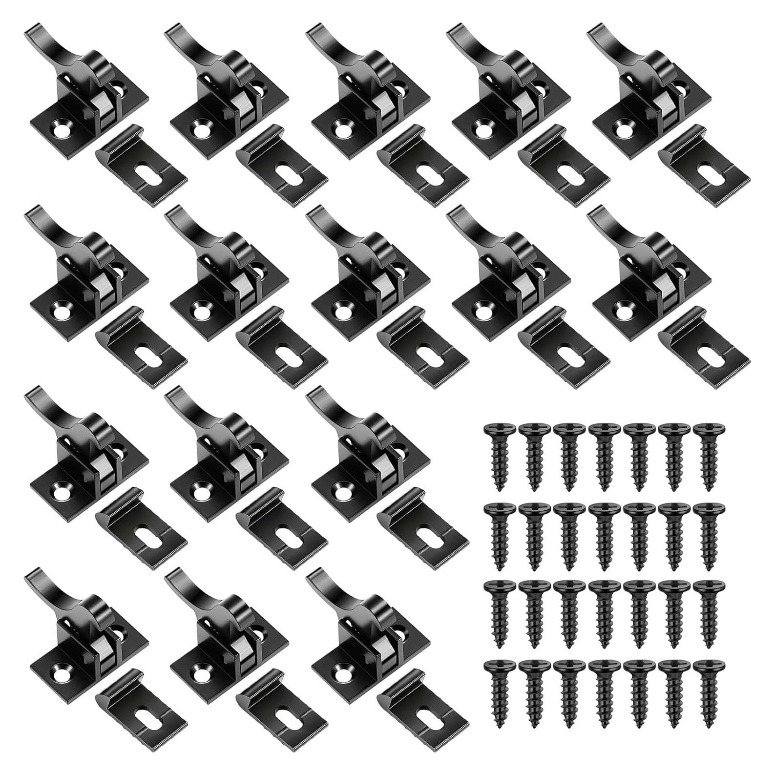 Cerraduras de Puerta de Gabinete Lounsweer 8 Pcs Latón Negro