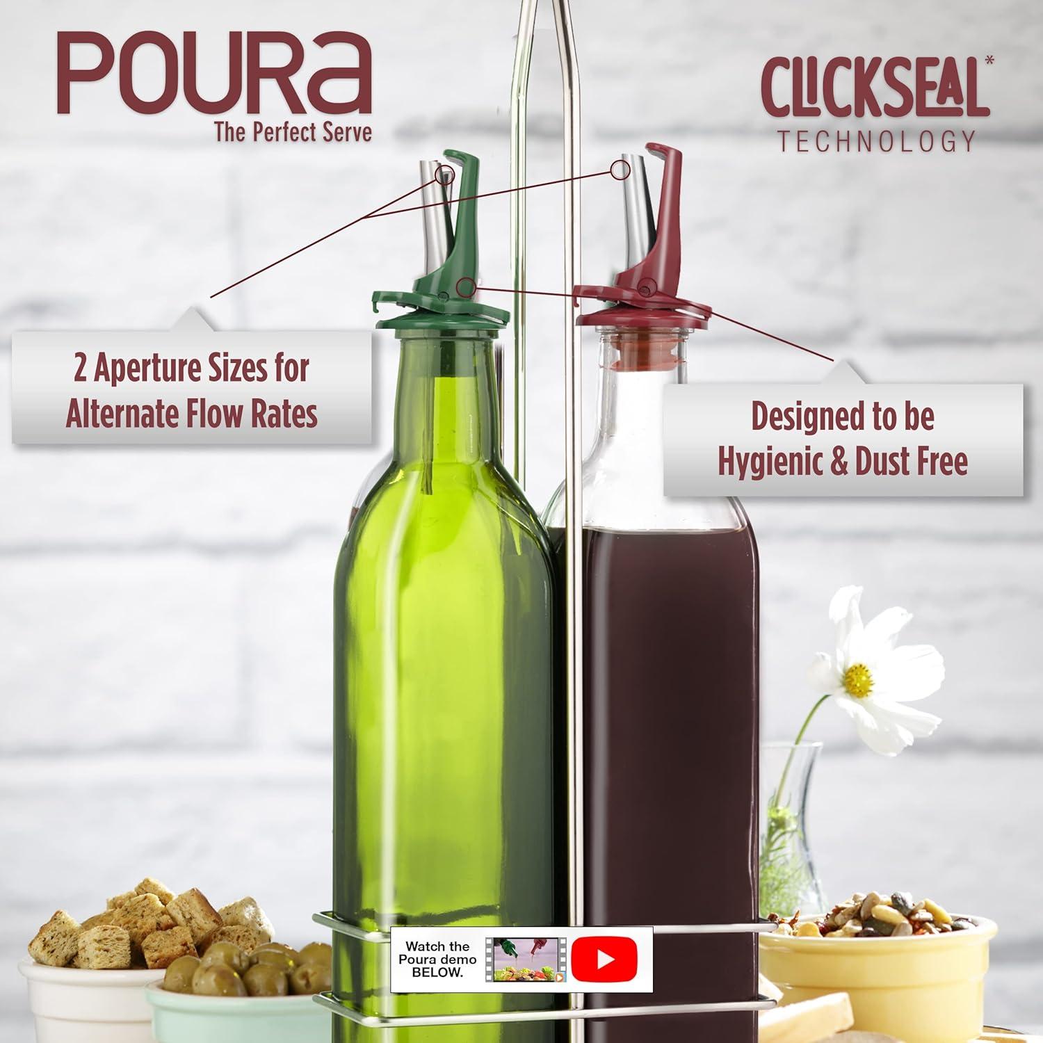 Dispensadores de Aceite y Vinagre Poura | ClickSeal Higiénico