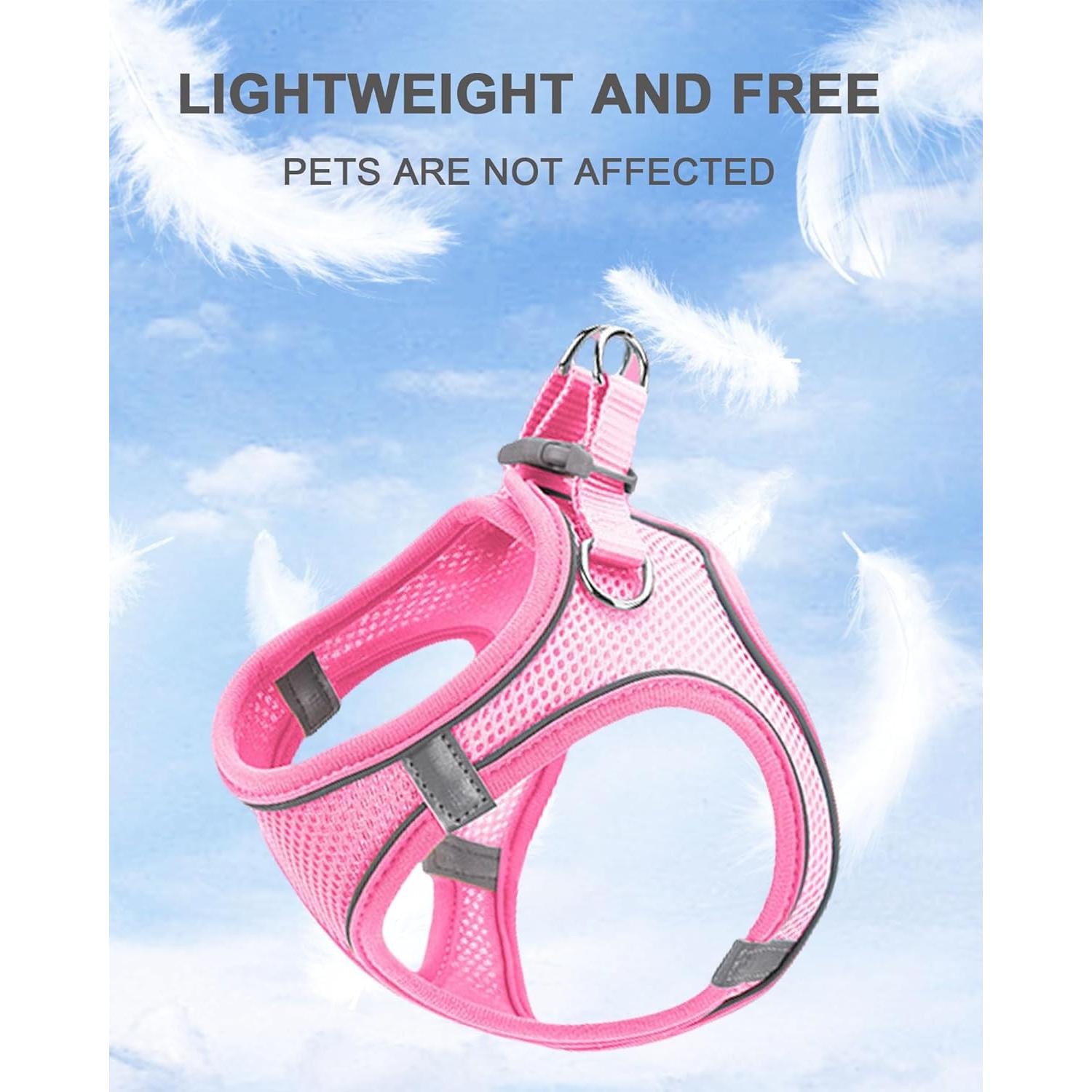 Arnés y Correa para Perros JUFOO XXXS Negro Reflectante