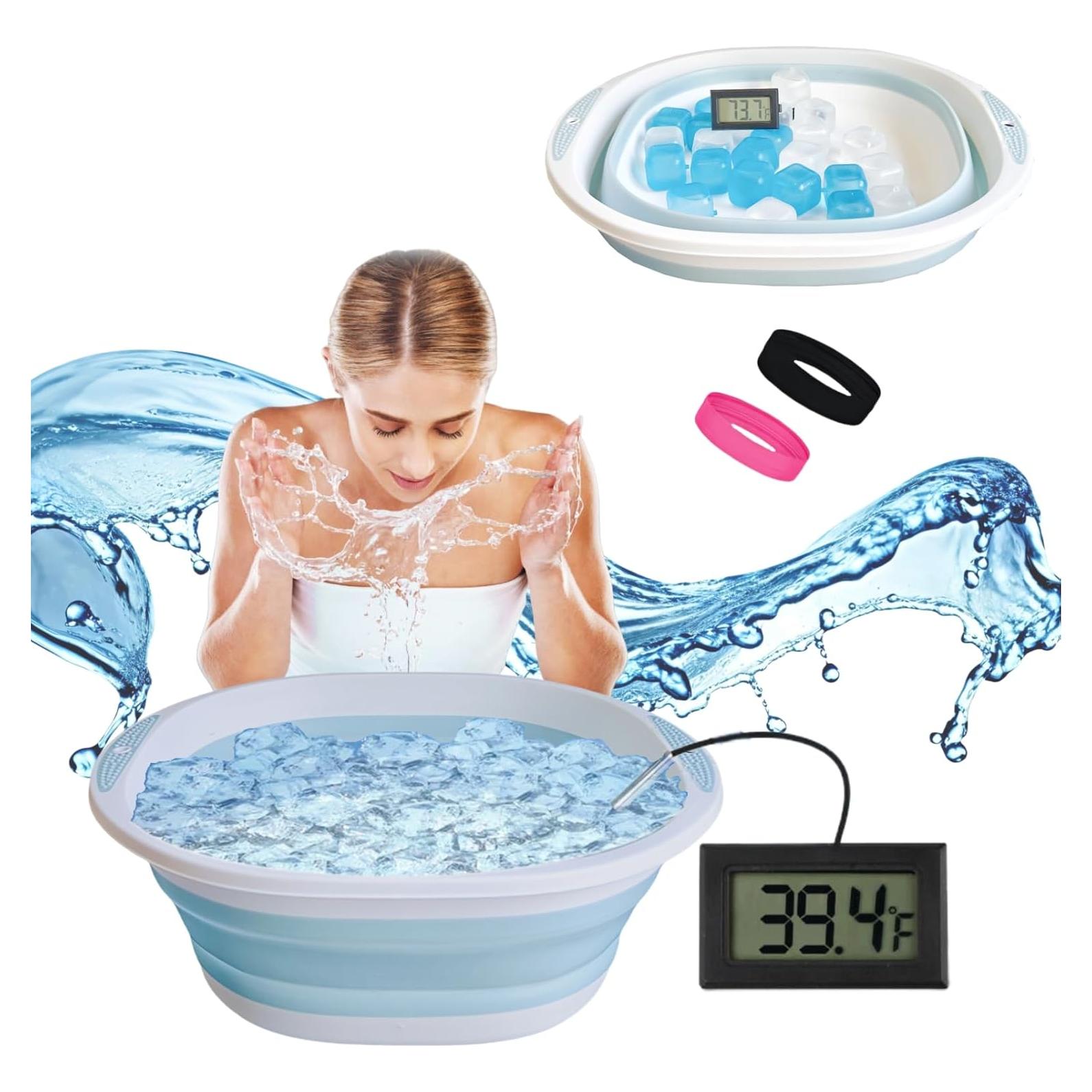 Tazón de Inmersión Fría Facial ianjetty Azul 28x11x30.5cm