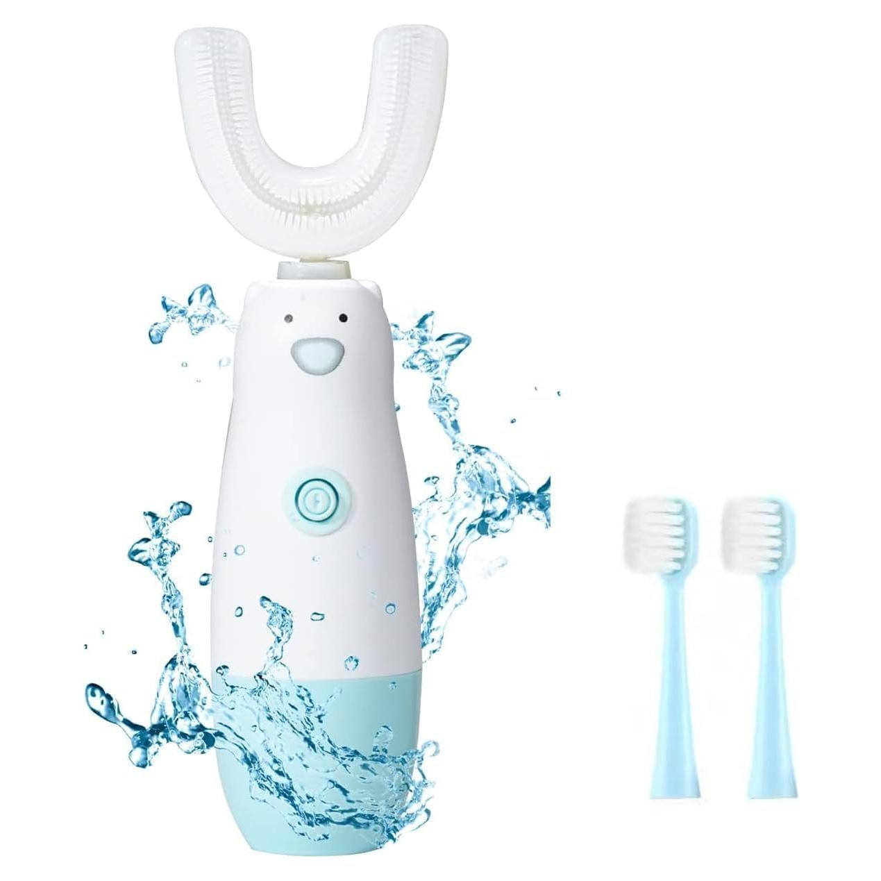 Cepillo de dientes eléctrico Meqtpomy para niños 2-7 años azul