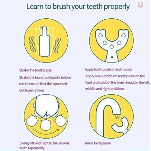 Cepillo de dientes eléctrico Meqtpomy para niños 2-7 años azul