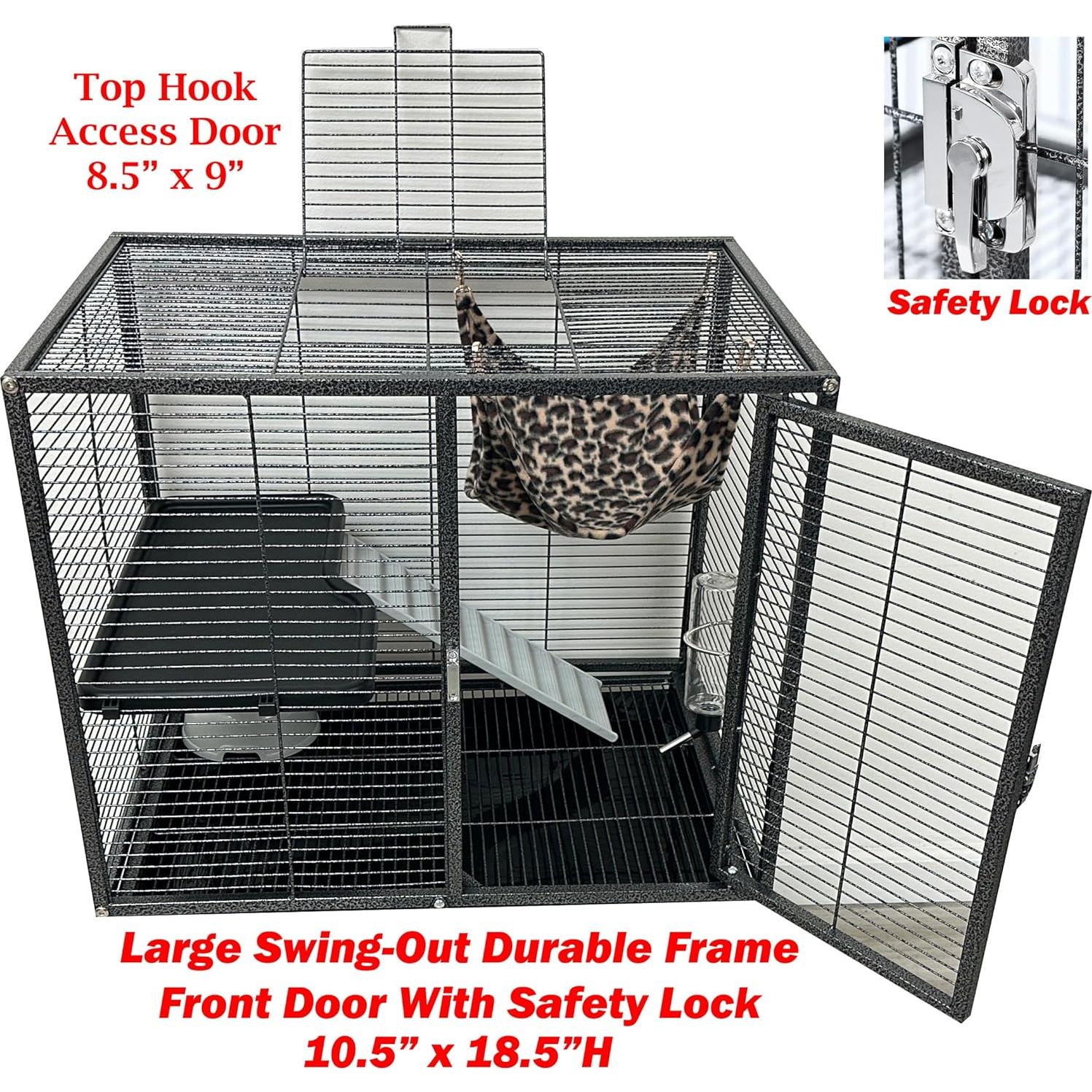 Jaula Deluxe para Pequeños Animales Mcage 61x44.5x86 cm