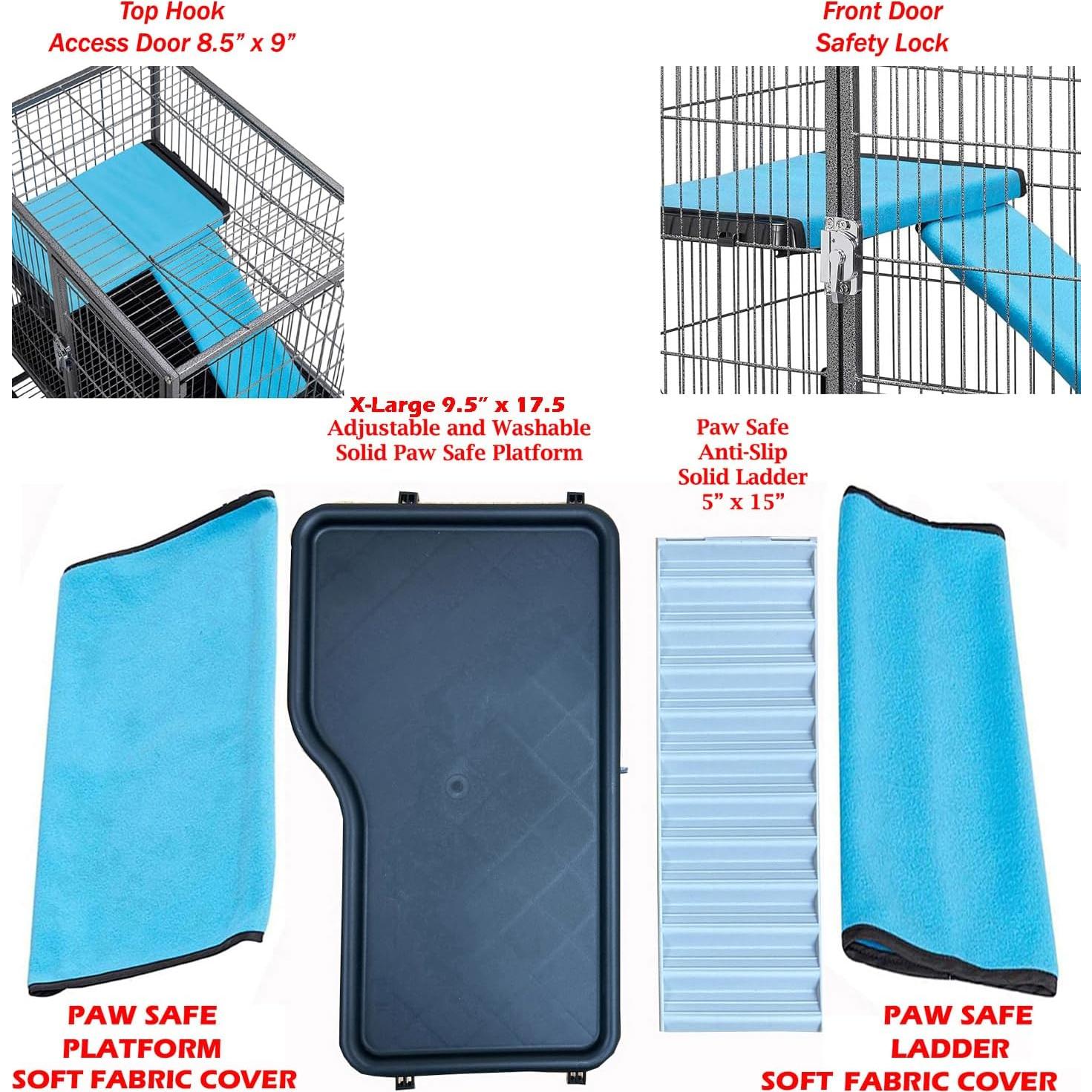 Jaula Deluxe para Pequeños Animales Mcage 61x44.5x86 cm