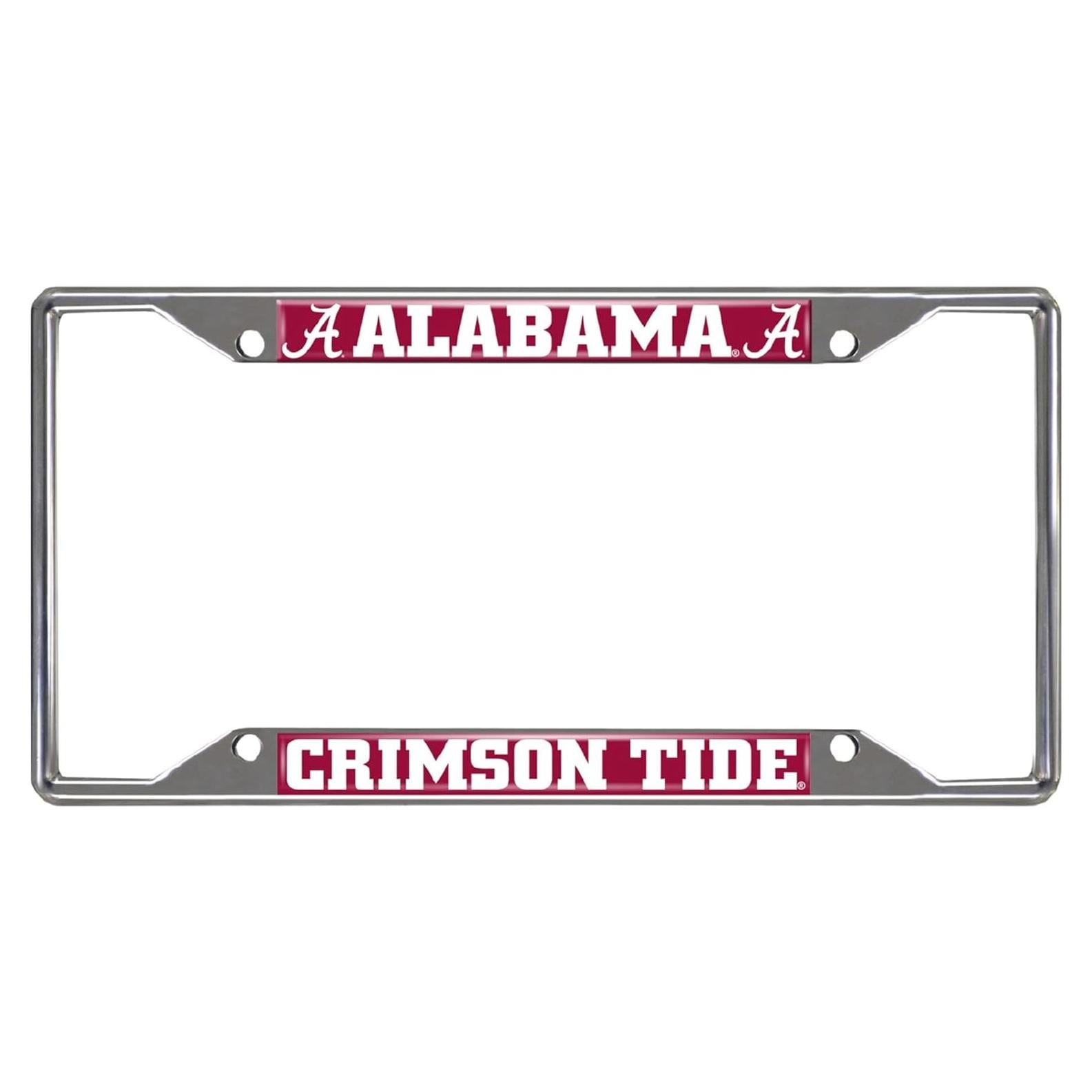 Marco de Placa de Licencia Metal Cromado FANMATS Alabama