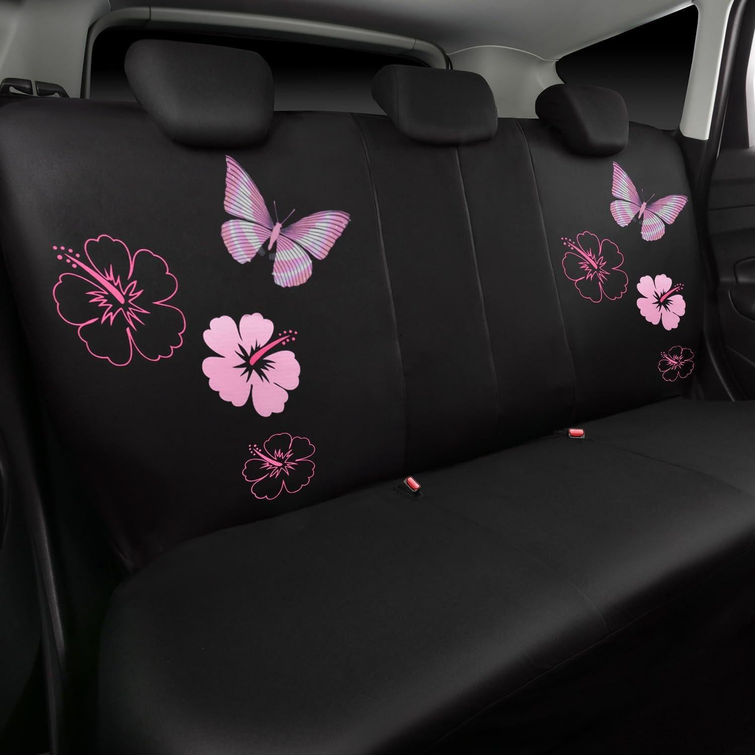 Juego Completo de Fundas de Asiento y Tapetes CAR PASS - Mariposa