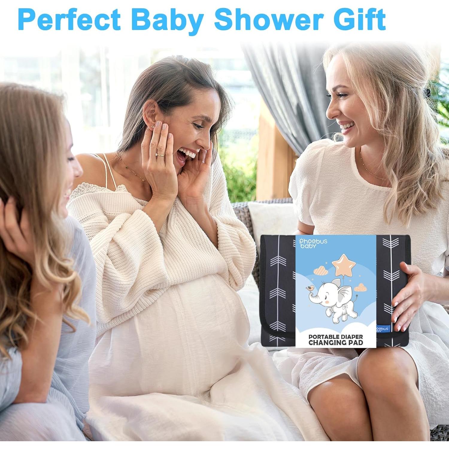 Almohadilla de Cambio Portátil PHOEBUS BABY Negra 66x53 cm