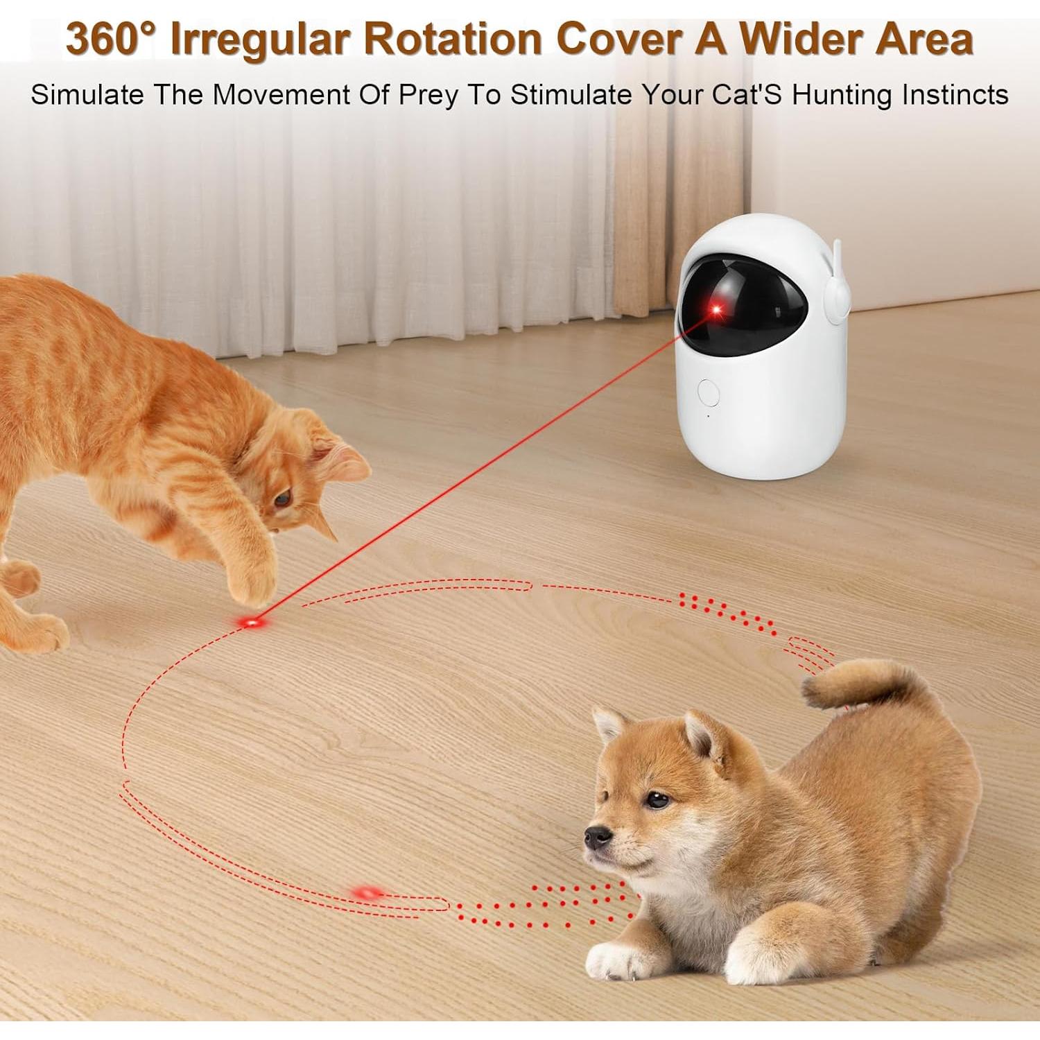 Juguete láser para gatos Simxihong C50-A 3 modos ajustables