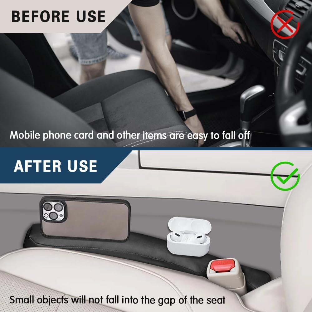 Relleno Espacio Asientos Coche 2PCS Middrivr Negro Universal