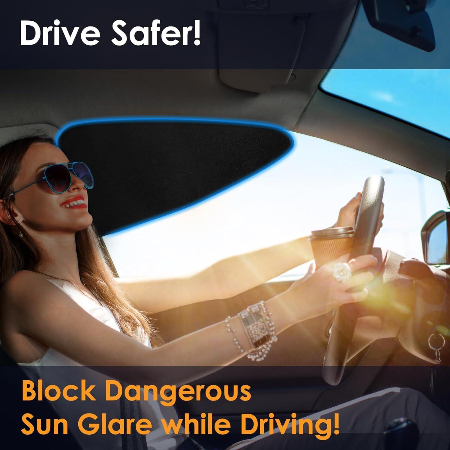 Sombrillas Magnéticas para Ventanas de Coche LSTRAGY 53x28 cm