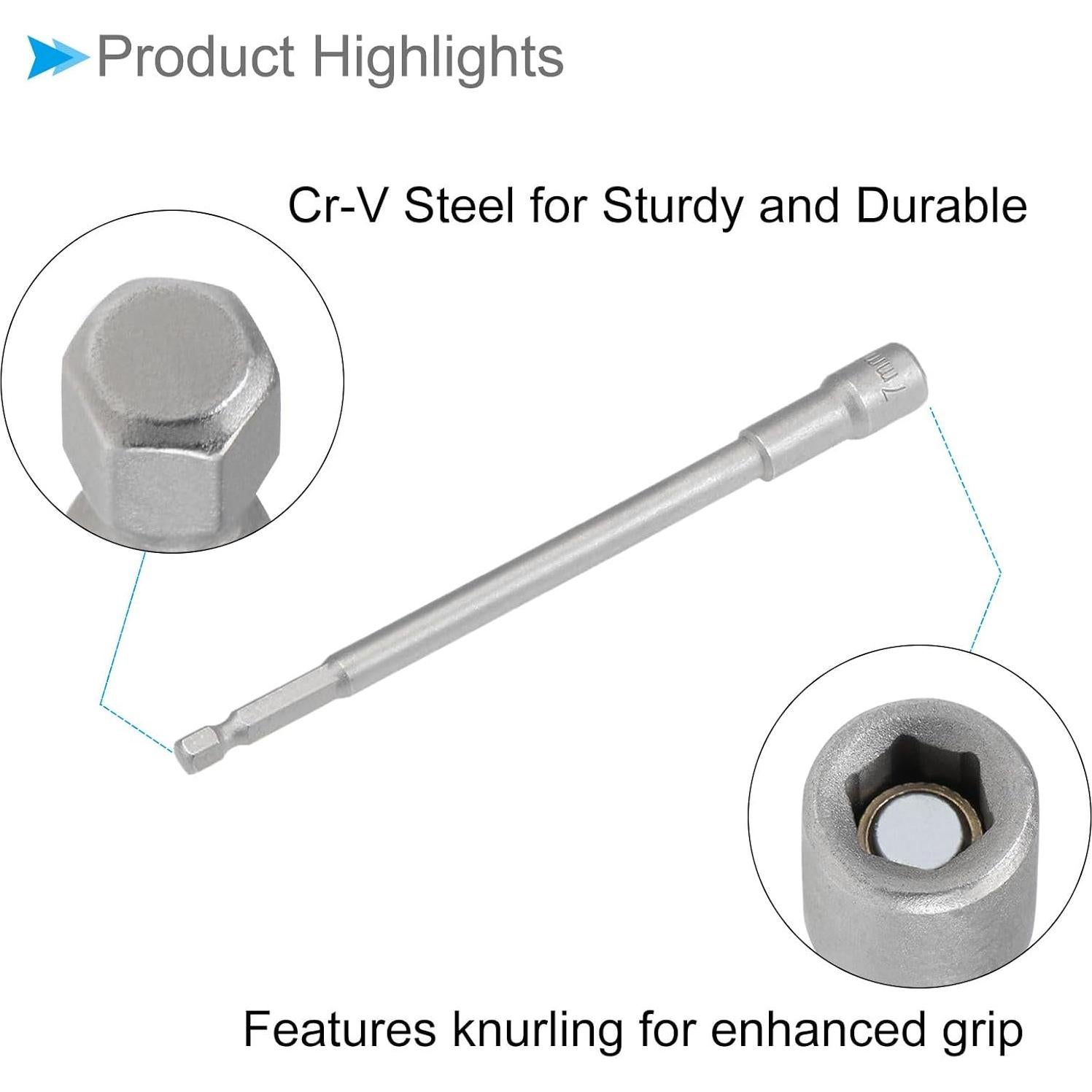 Destornillador Magnético 7mm CoCud Punta Hexagonal 1/4