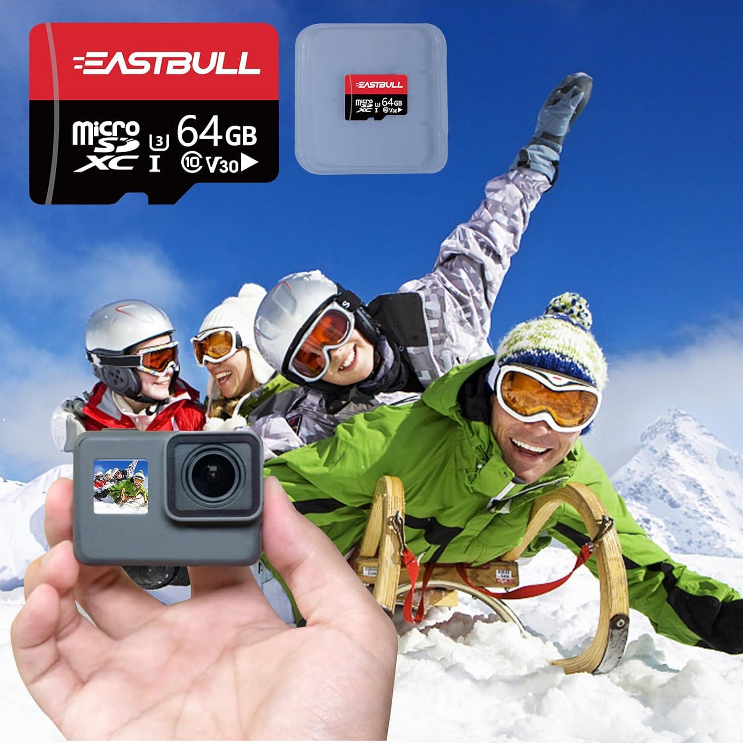 Paquete de 5 Tarjetas Micro SD 64GB EASTBULL UHS-I Clase 10