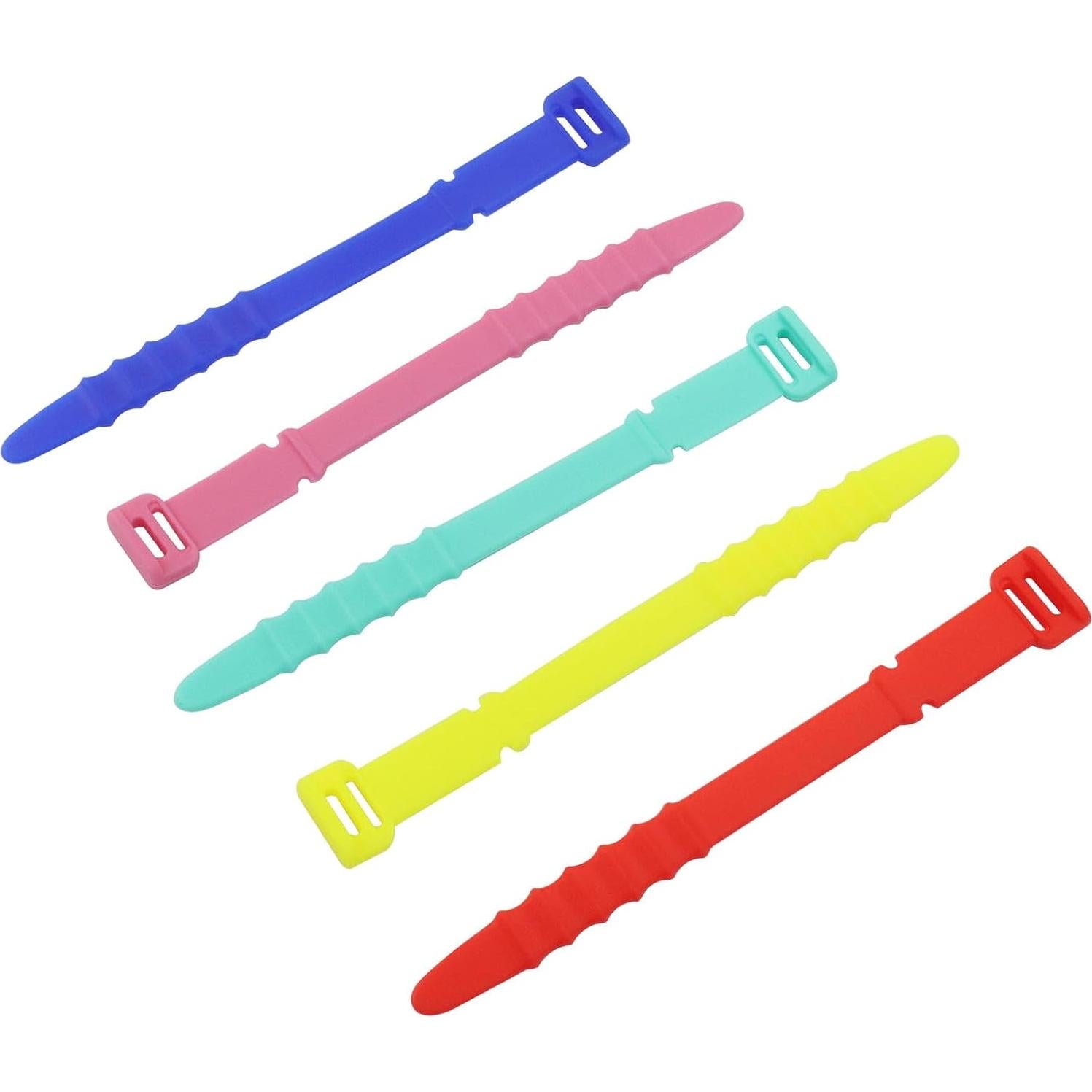 Paquete de 20 Bridas de Silicona Reutilizables Verkelly 111mm