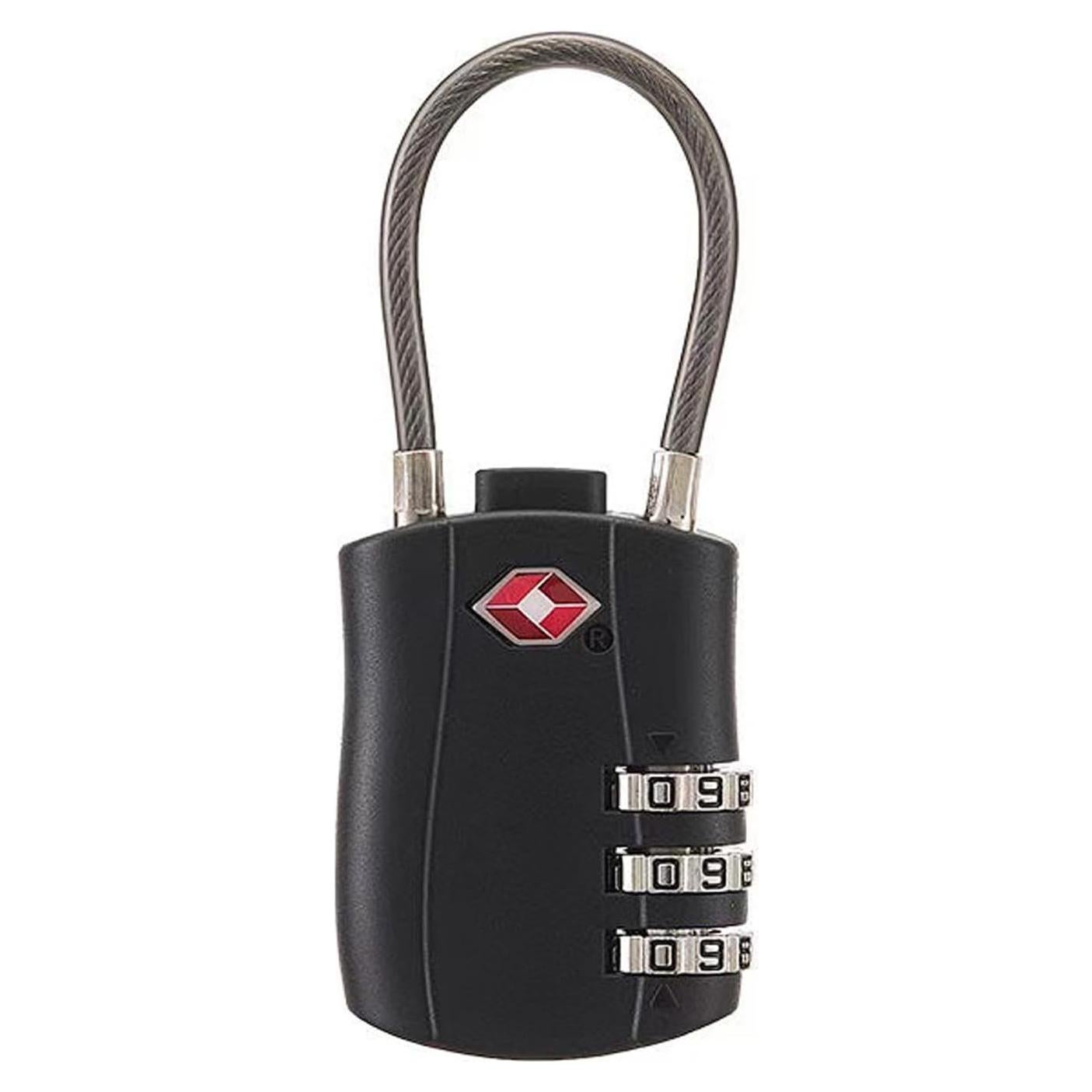 Candado TSA Duslang Negro para Equipaje y Mochilas - Reajustable