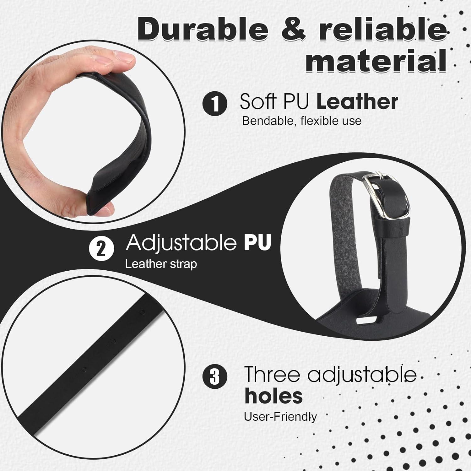 Etiquetas de Equipaje de Cuero PU Weewooday - 8 Piezas Negros