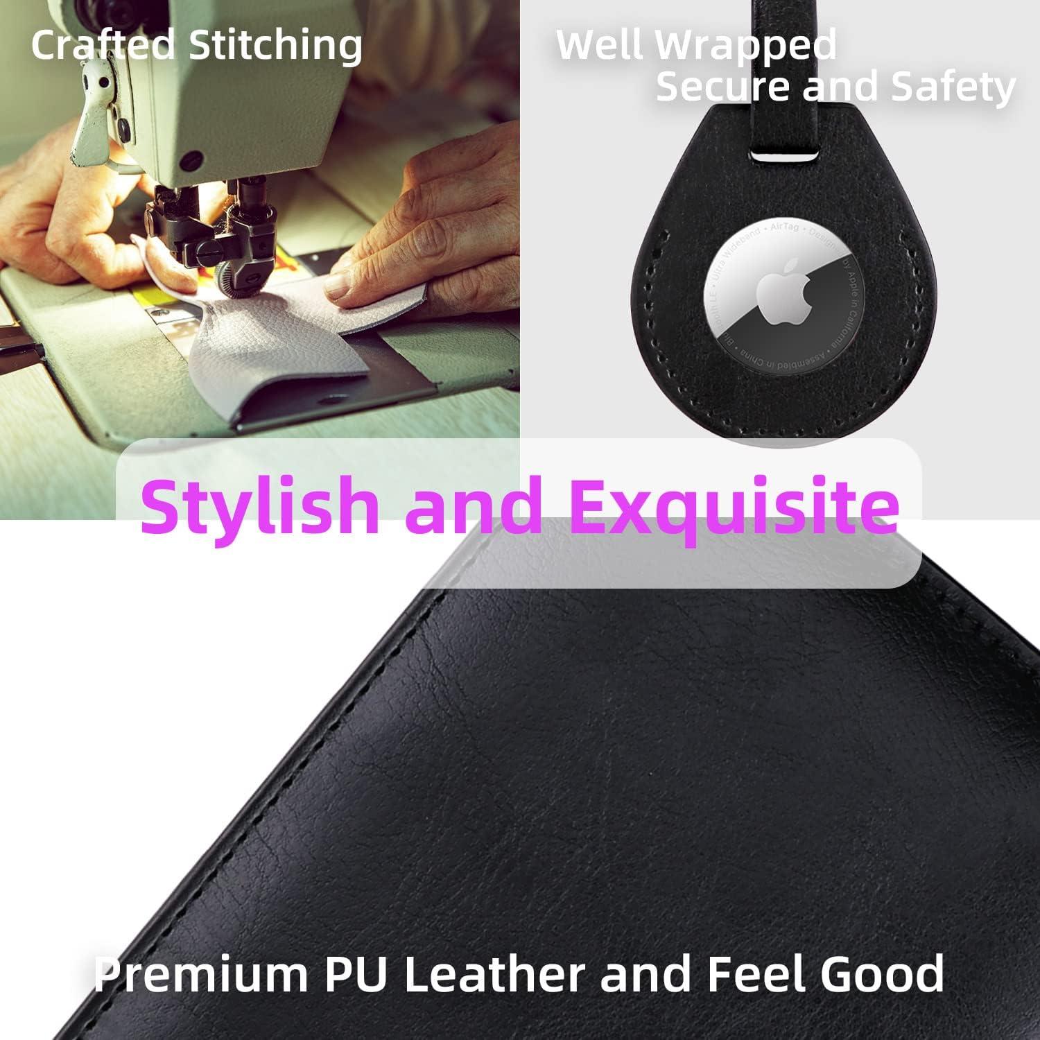 Soporte de Pasaporte WALNEW con Bloqueo RFID y AirTag Negro