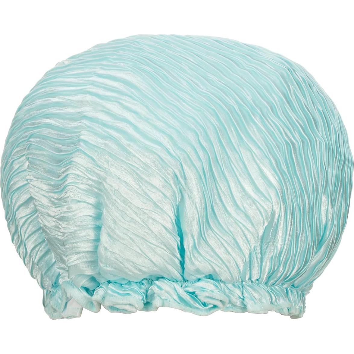 Gorro de Ducha Impermeable KISMETICS Grande Reutilizable Azul