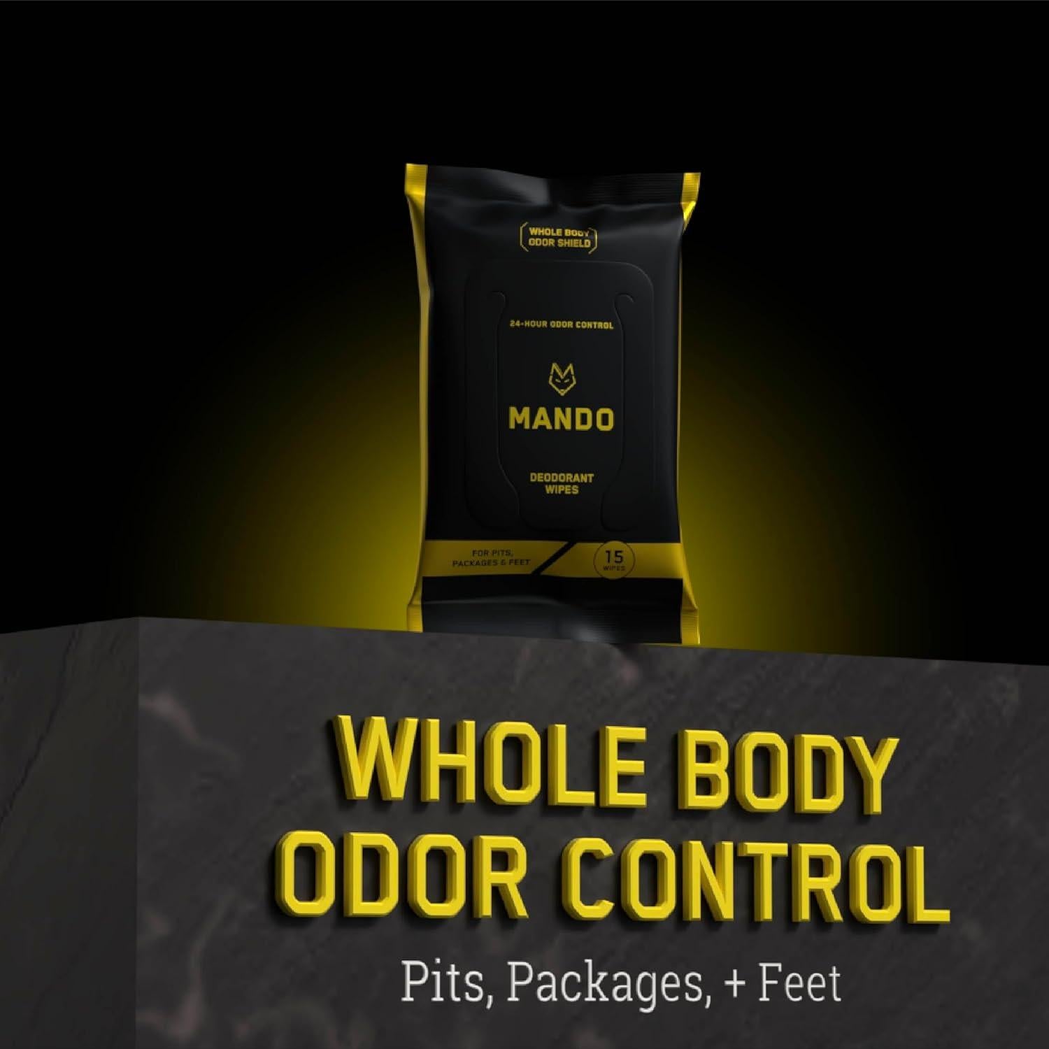 Toallitas Desodorantes Mando - Control de Olores 24 Horas - Hipoalergénicas