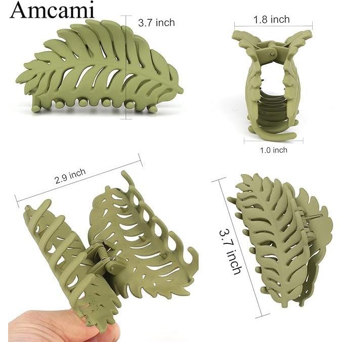 Clips de Garra para Cabello AMCAMI 9.4cm Antideslizantes 8 Piezas