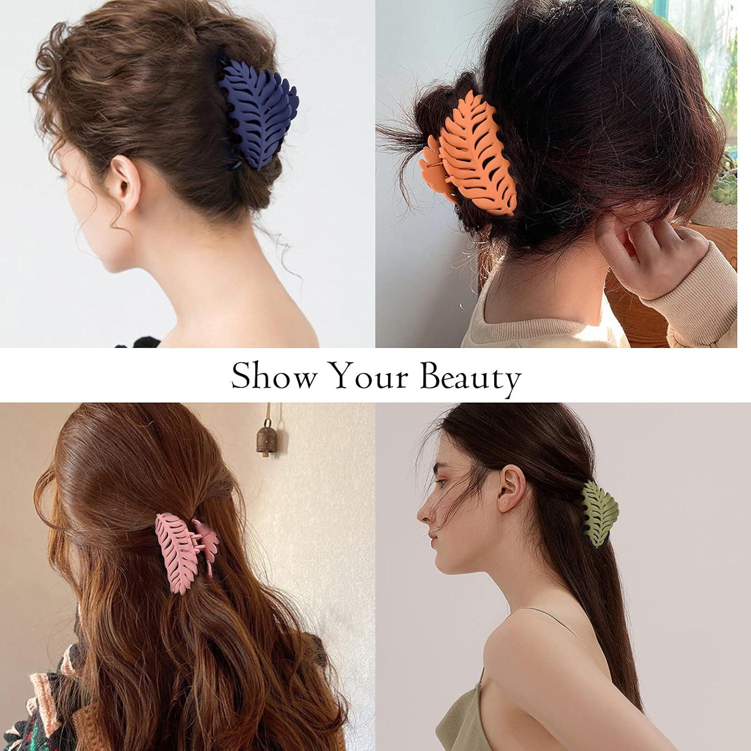 Clips de Garra para Cabello AMCAMI 9.4cm Antideslizantes 8 Piezas