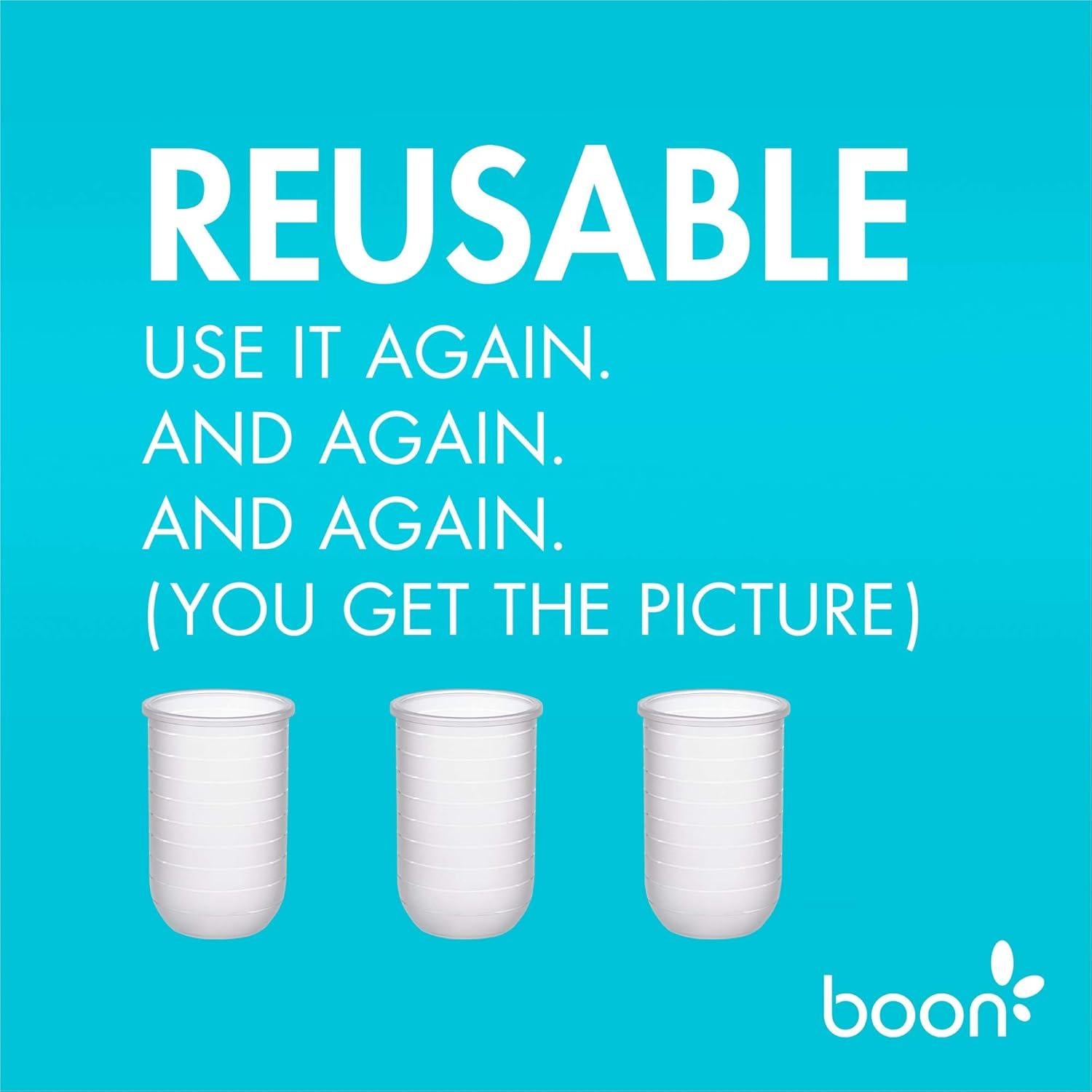 Biberones Pouch Reutilizables Boon Nursh 8 Oz - Paquete de 3