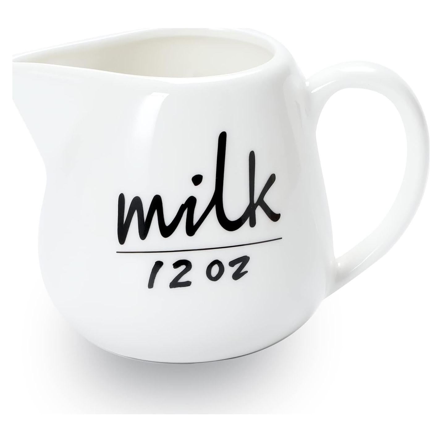 Jarra de Crema Cerámica ONTUBE 354ml Blanca Multifuncional