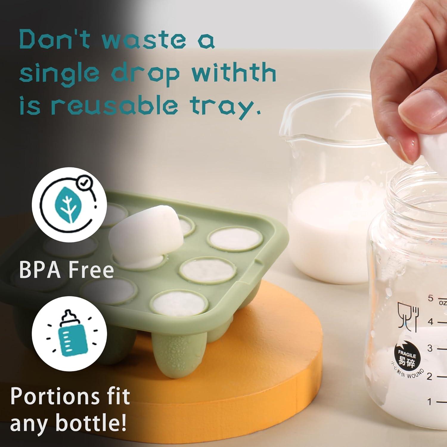 Bandeja de Congelación de Silicona WAJIAYON para Bebés - Azul