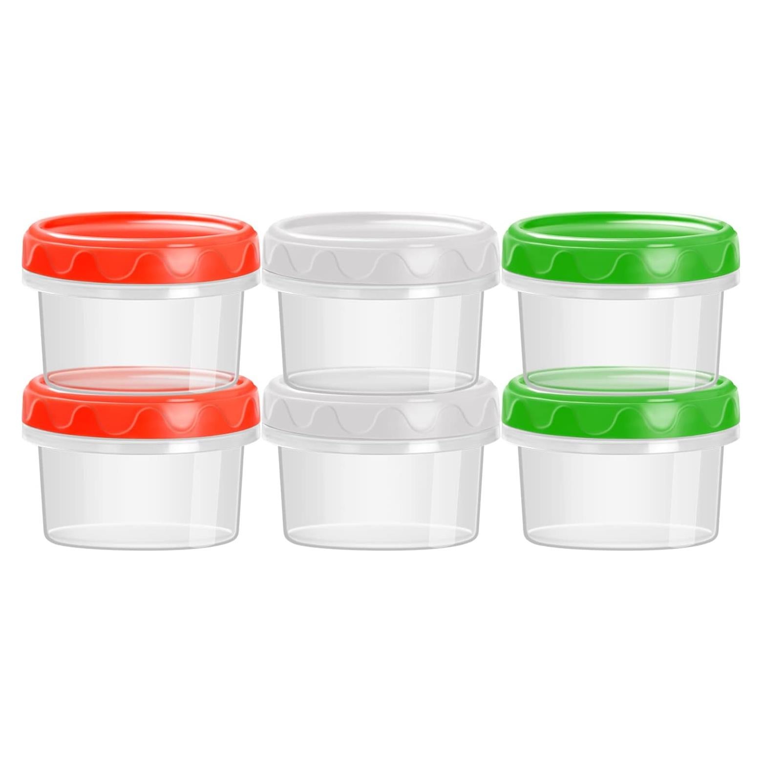Contenedores de Plástico EONJOE 2oz Herméticos 6-pack