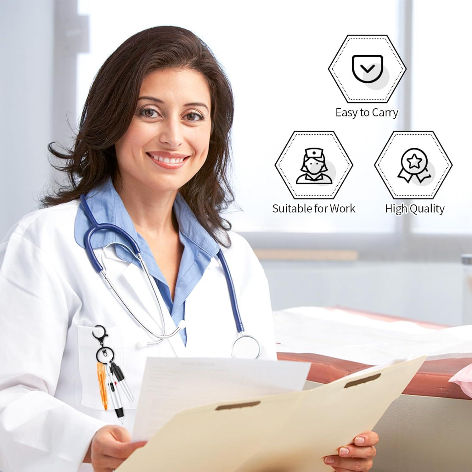 Juego de Bolígrafos para Enfermeras Colarr - 3 Piezas Negro