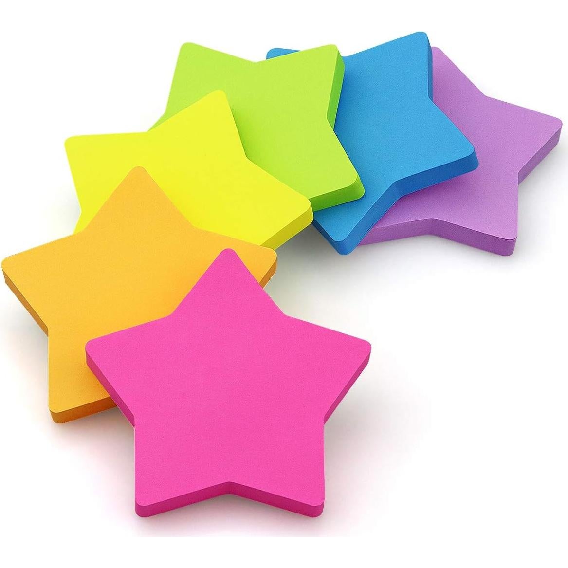 Notas Adhesivas en Forma de Estrella SIMONA 6 Colores 75 Hojas