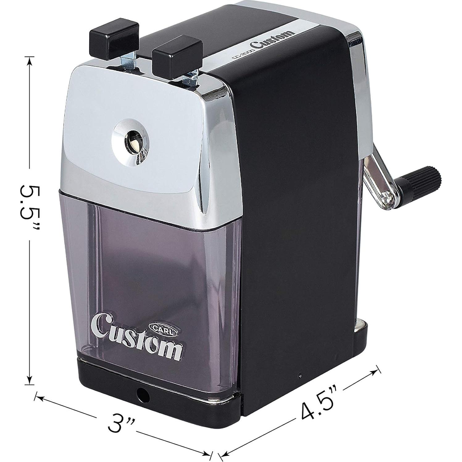 Afilador de Lápices CARL CC-2000 Manual Negro 5 Puntos