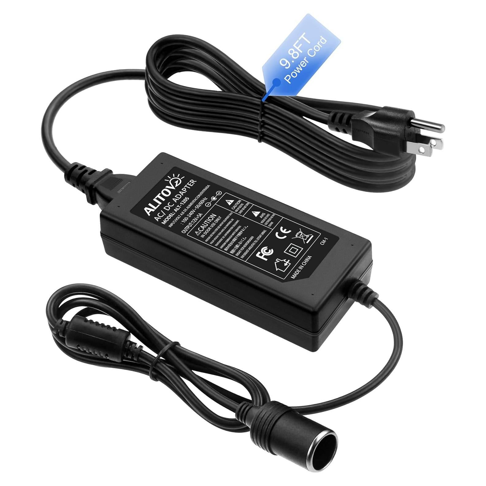 Adaptador ALITOVE 110V a 12V 5A 60W con Cable de 4.1M