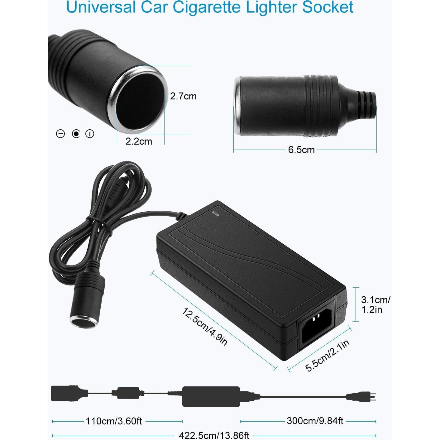Adaptador ALITOVE 110V a 12V 5A 60W con Cable de 4.1M