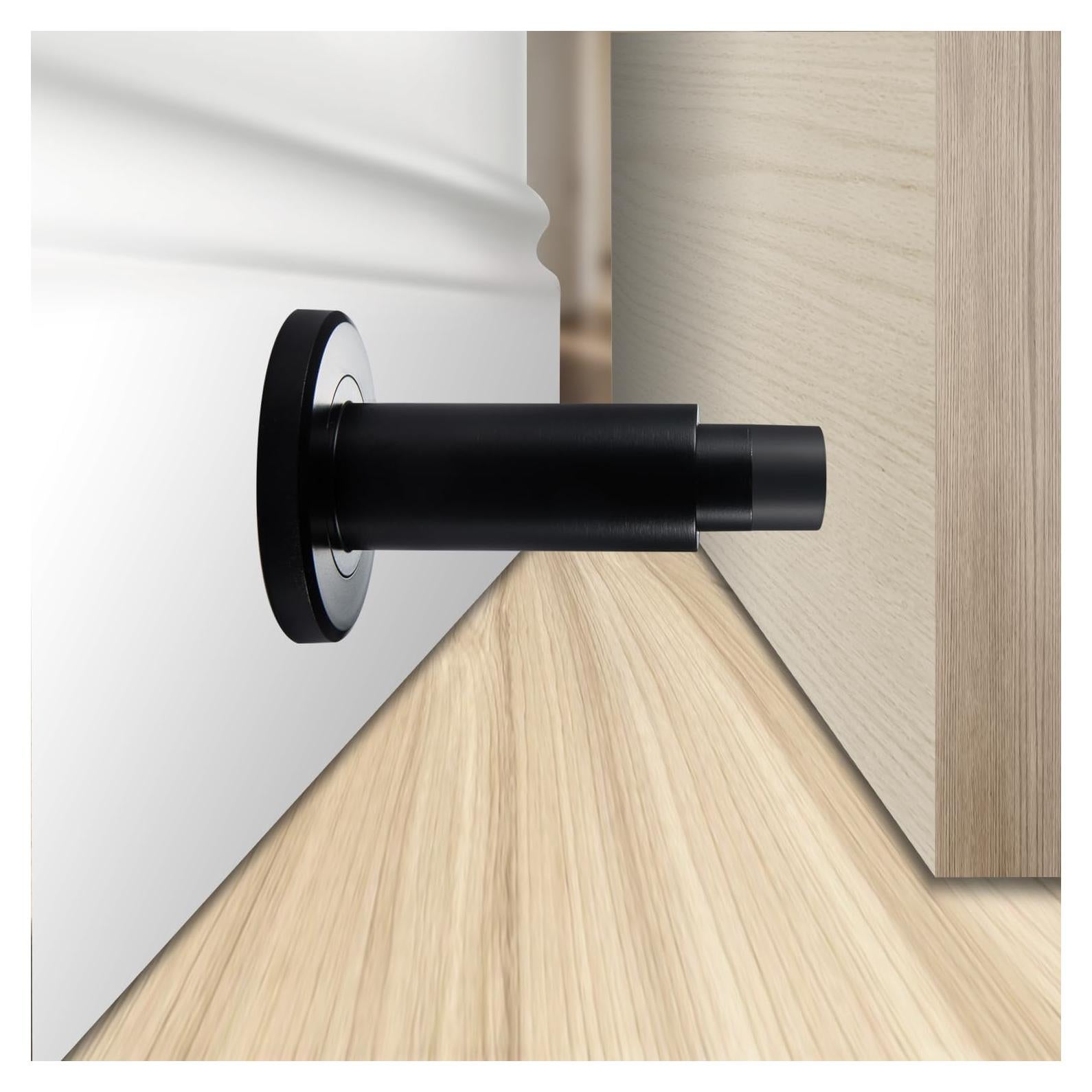 Tope de puerta ajustable TOPTAKE acero inoxidable 304 negro