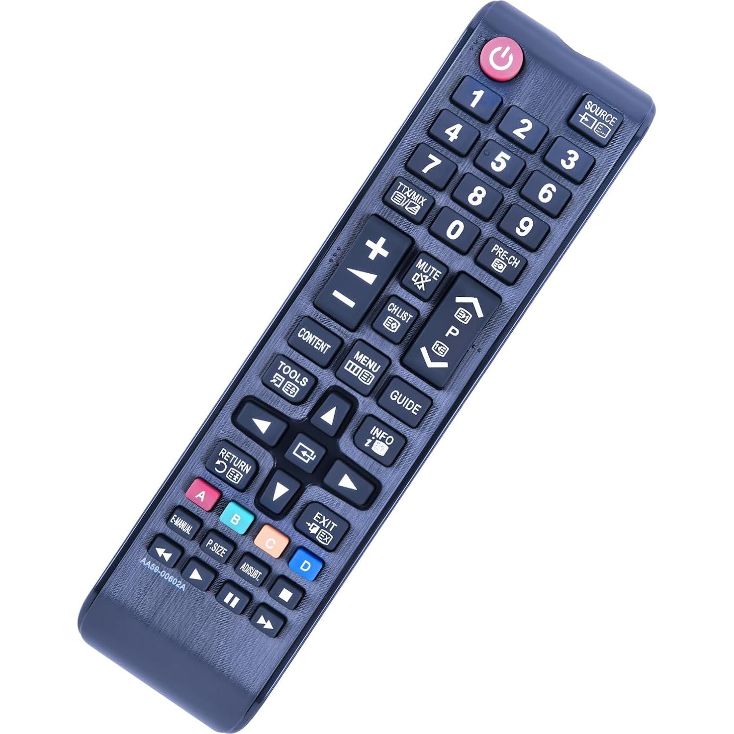 New AA59-00602A Replacement Remote fit for Samsung TV AA59-00600A AA59-00743A AA59-00619A AA59-00622A AA59-00617A UE32EH5000 UE32EH5000K UE32EH5000W UE40EH5000W UE26EH4000W UE32EH4000W LT23A750ND