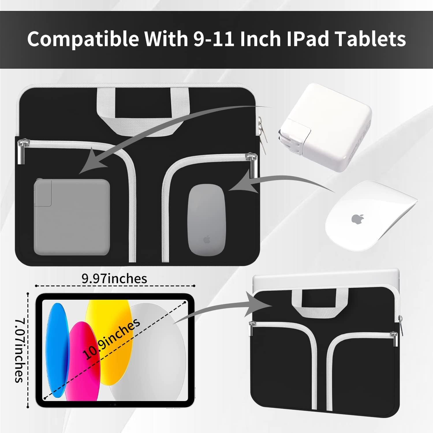 Funda para Tableta HESTECH Negra para iPad y Galaxy Tab 11"