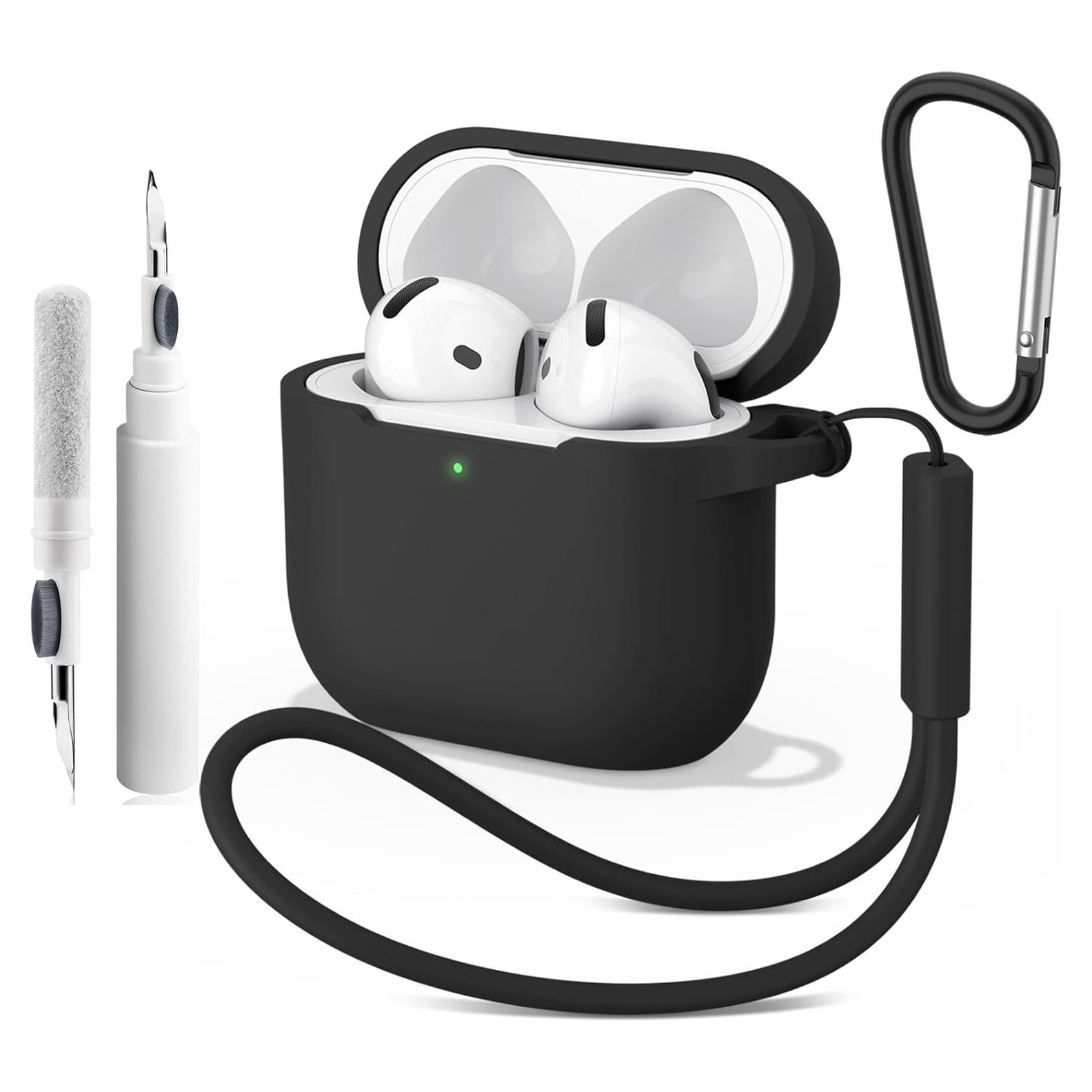 Funda de Silicona para AirPods 4 Vanjua con Kit de Limpieza