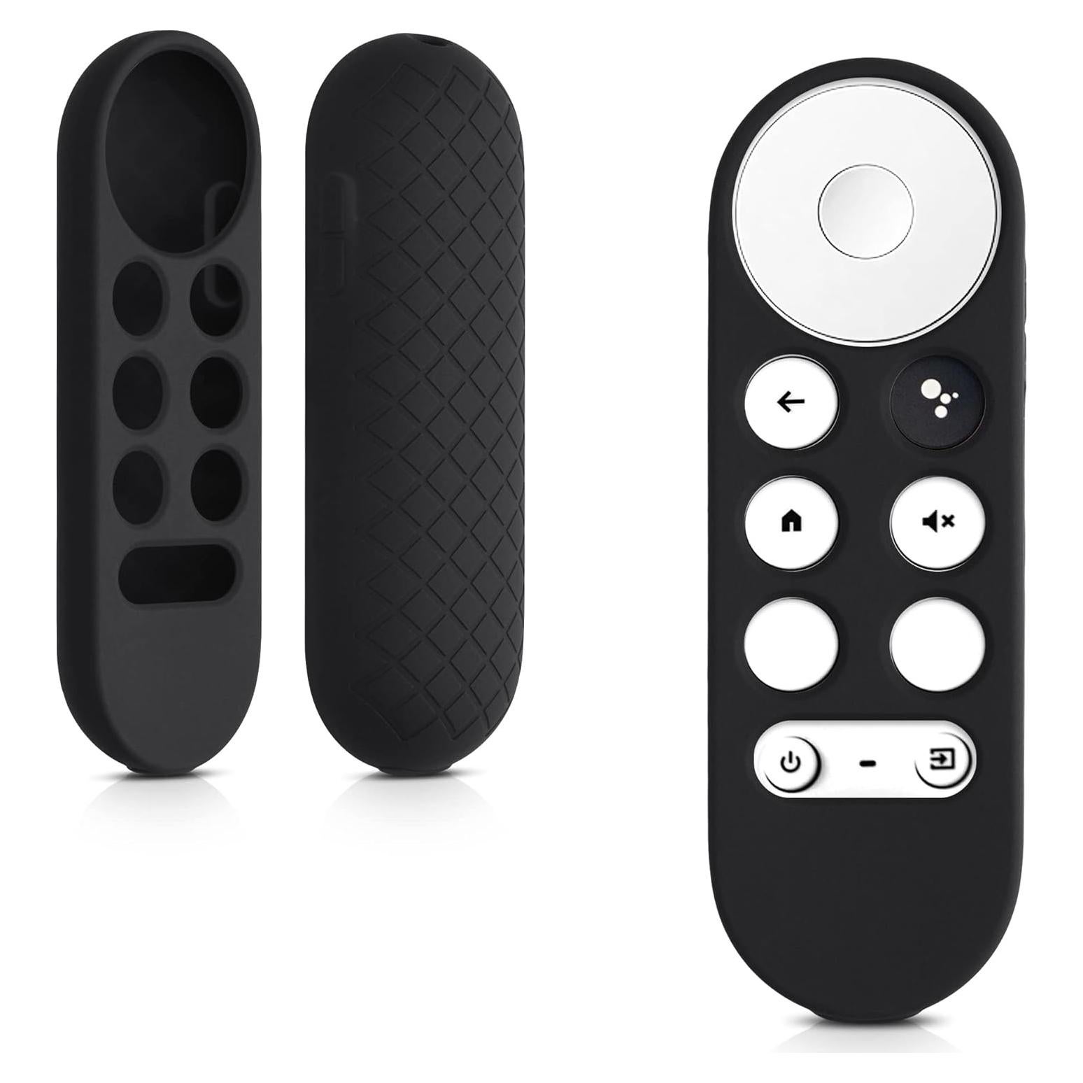 Funda de Silicona Suave KW-Mobile para Control Remoto Chromecast 2020/2022 - Negro