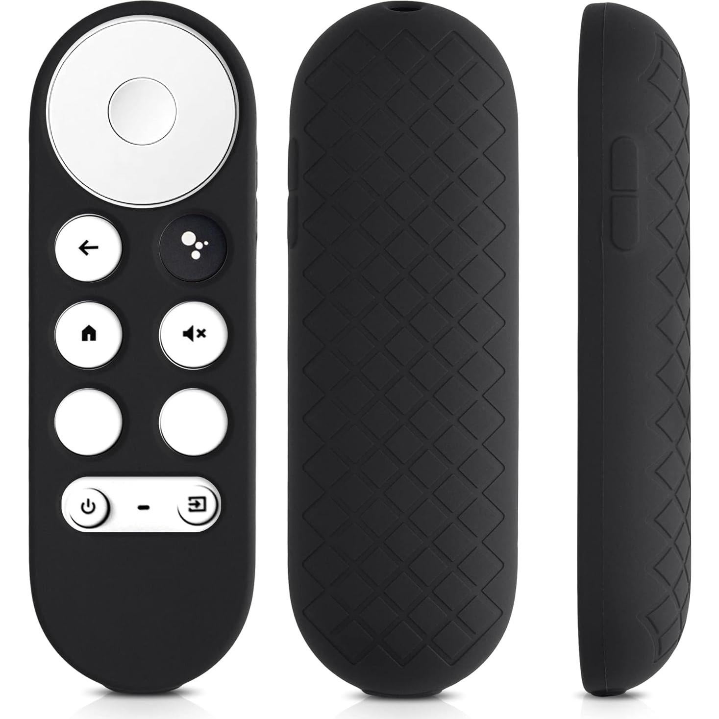 Funda de Silicona Suave KW-Mobile para Control Remoto Chromecast 2020/2022 - Negro