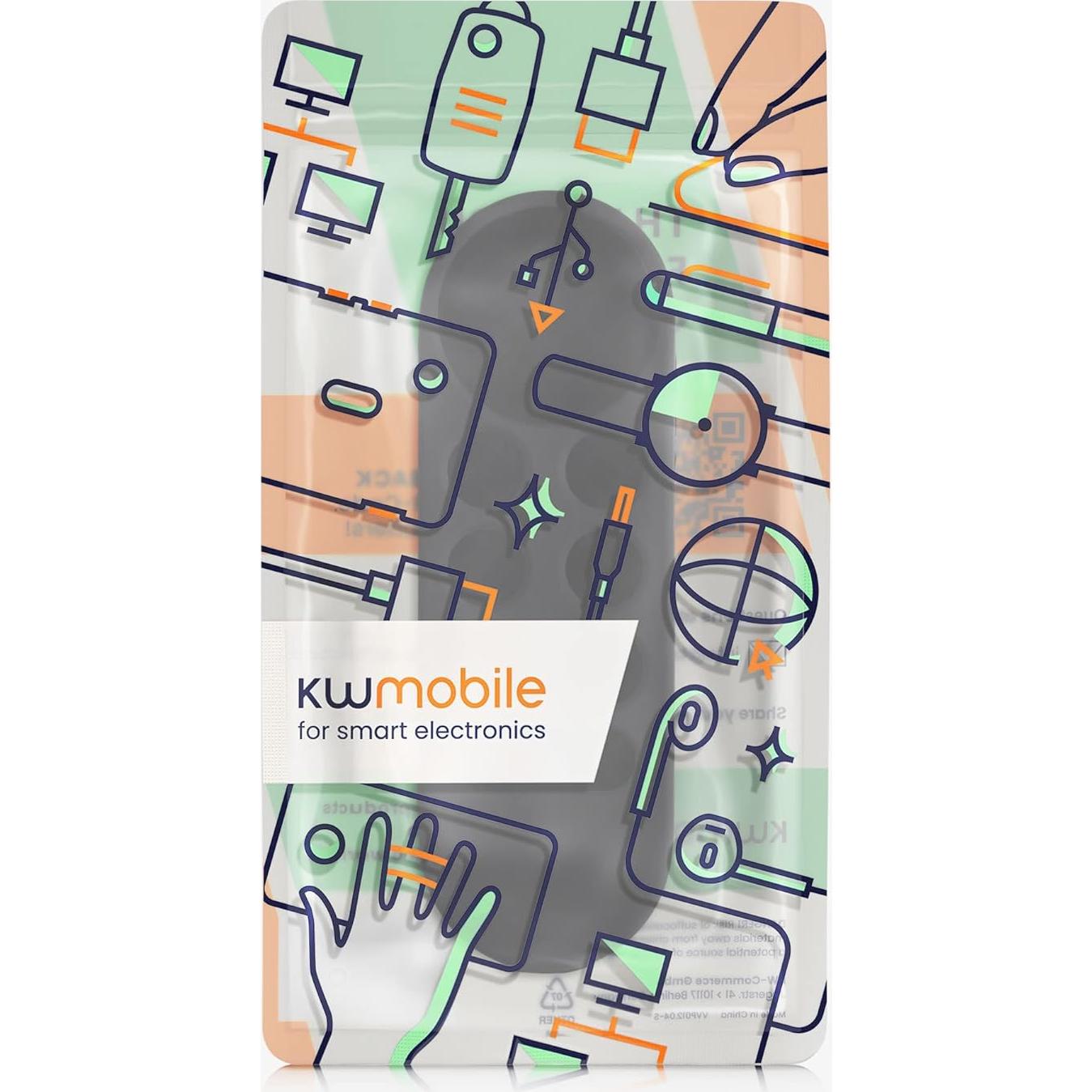 Funda de Silicona Suave KW-Mobile para Control Remoto Chromecast 2020/2022 - Negro