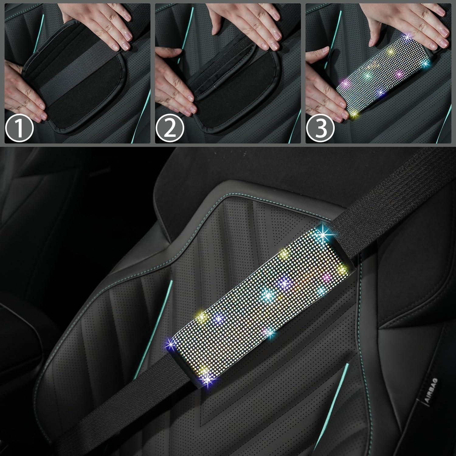 Juego de Accesorios Brillantes NBTEPEM 12 Piezas para Auto