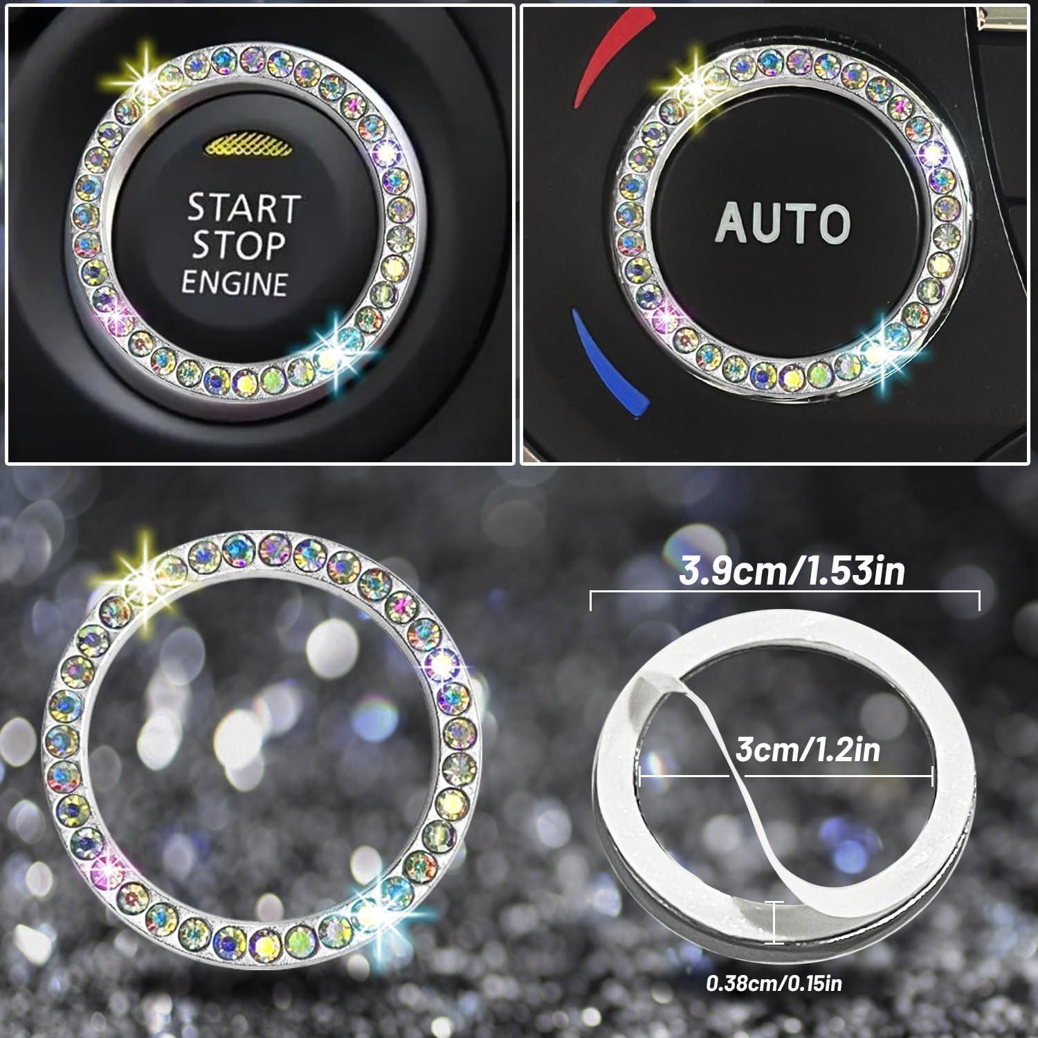 Juego de Accesorios Brillantes NBTEPEM 12 Piezas para Auto