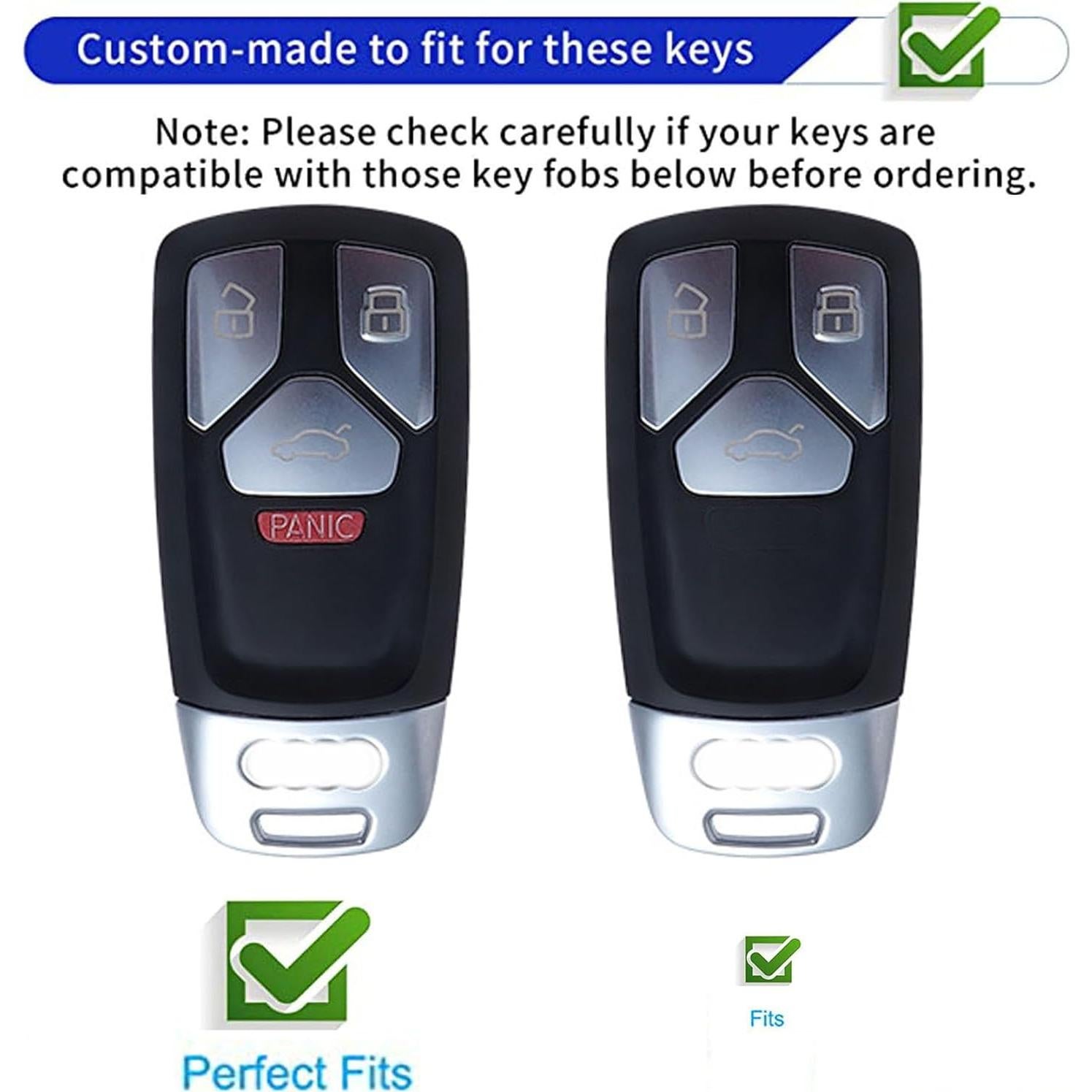 Cubierta de llave Audi A3 A4 A5 A6 A7 Q5 Q7 TT TTS Dorado-Rosa