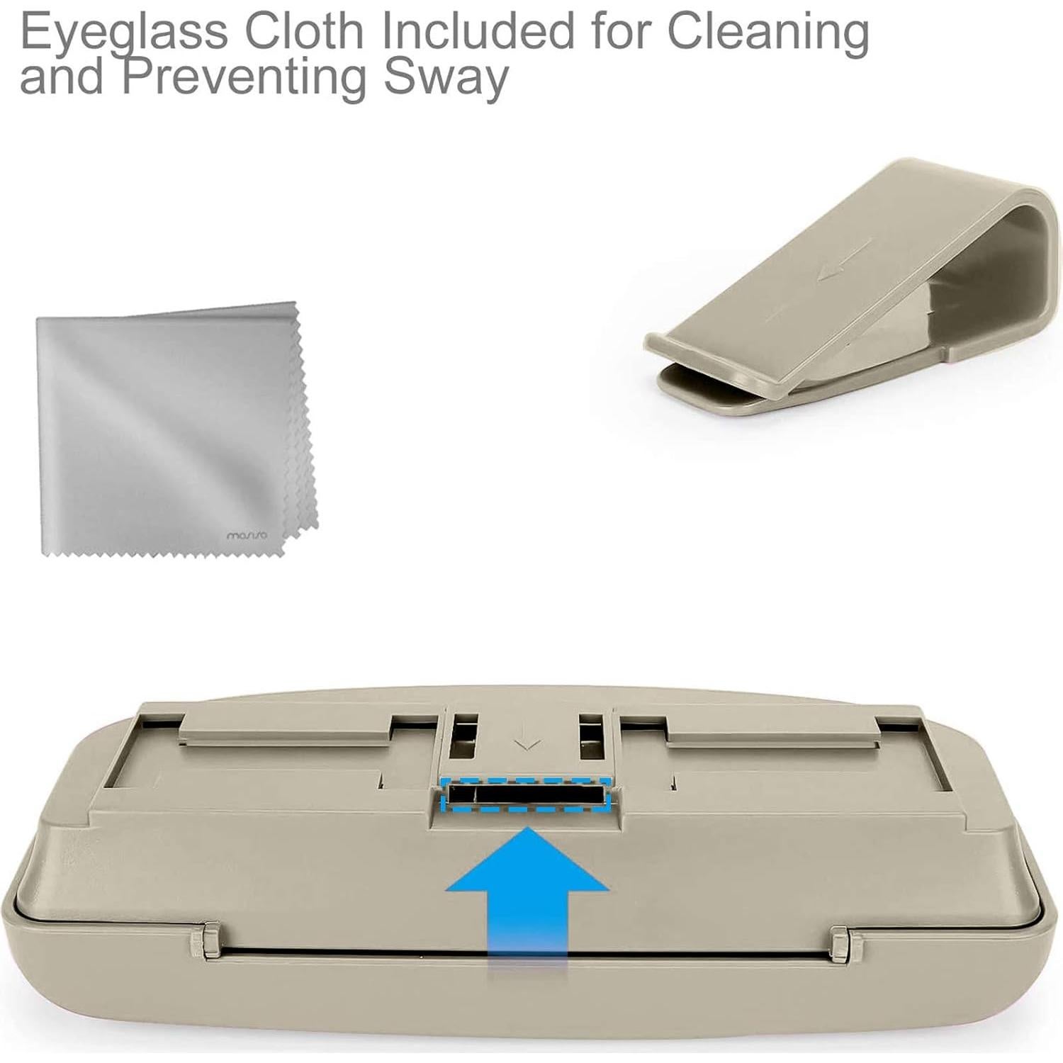 Estuche para Gafas de Sol MOSISO Beige con Cierre Magnético