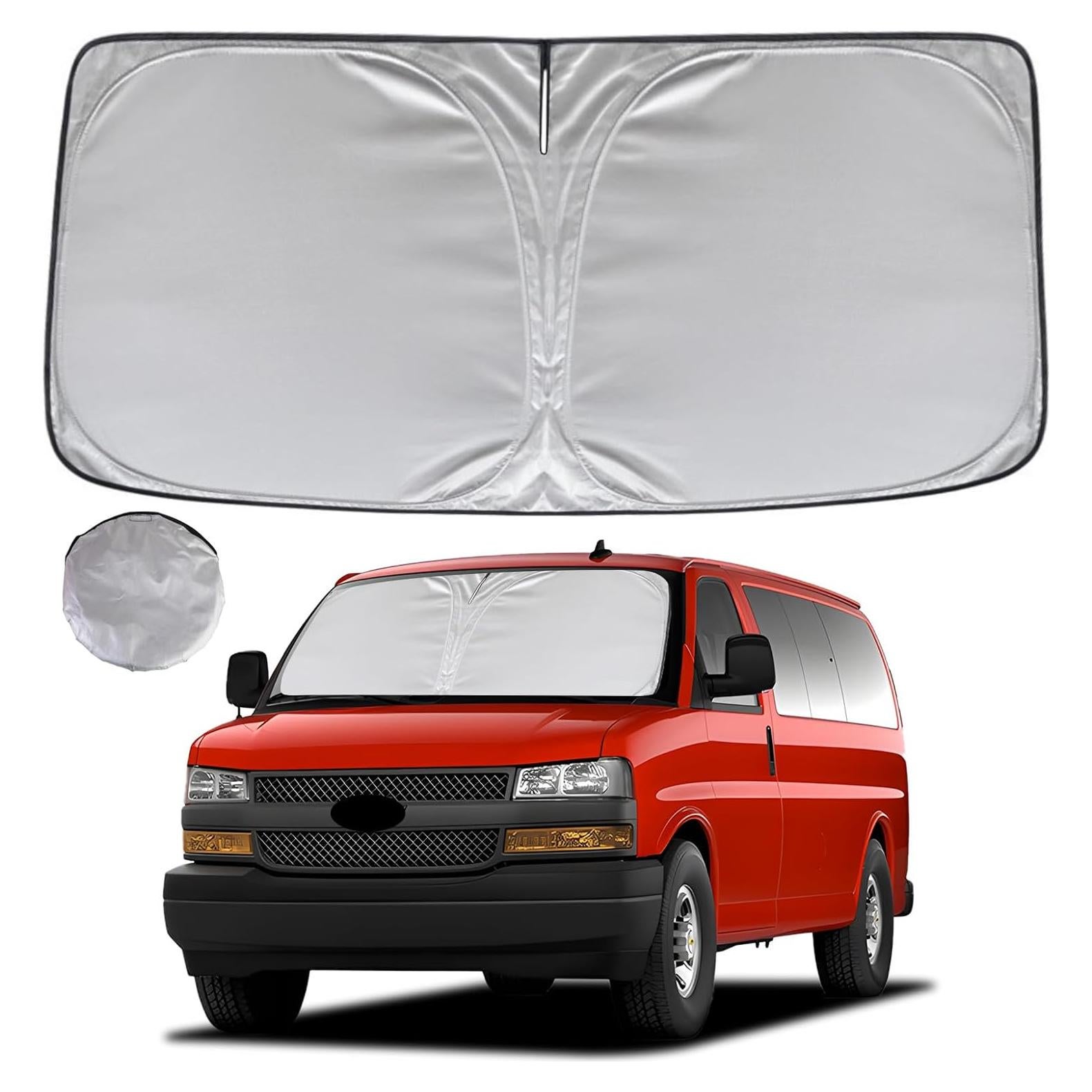 Protector Solar KAYZT para Parabrisas Chevy Express 1996-2026