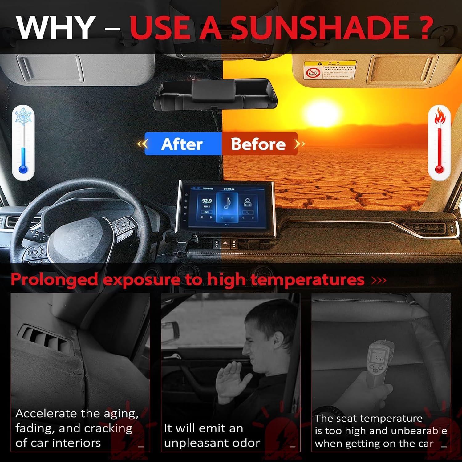 Protector Solar KAYZT para Parabrisas Chevy Express 1996-2026