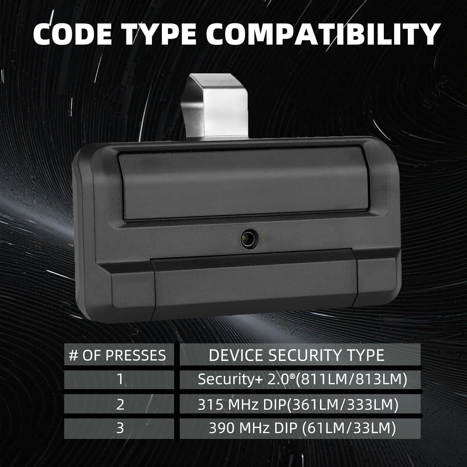Control Remoto Ezyopenteck 811LMX para Puertas Liftmaster - Seguridad+ 2.0