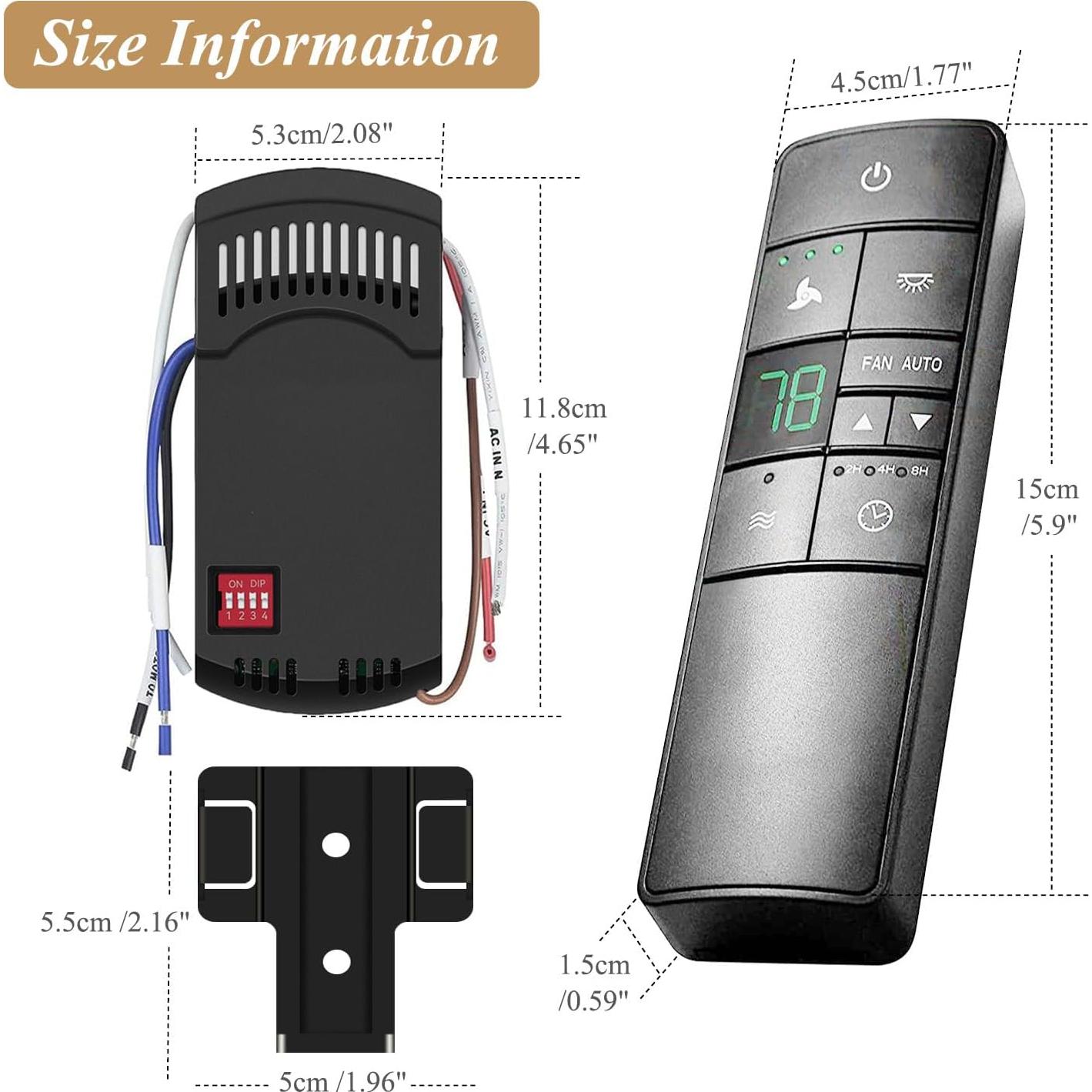 Control Remoto Universal para Ventilador de Techo Prichor HD3